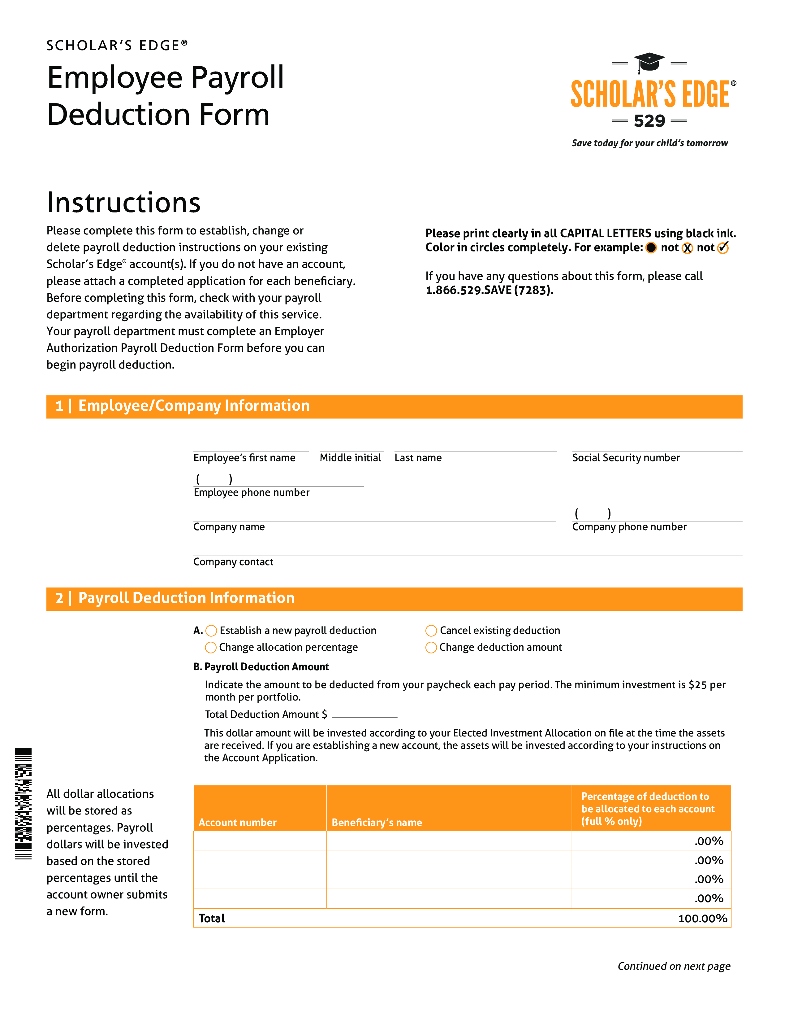 employee payroll deduction plantilla imagen principal