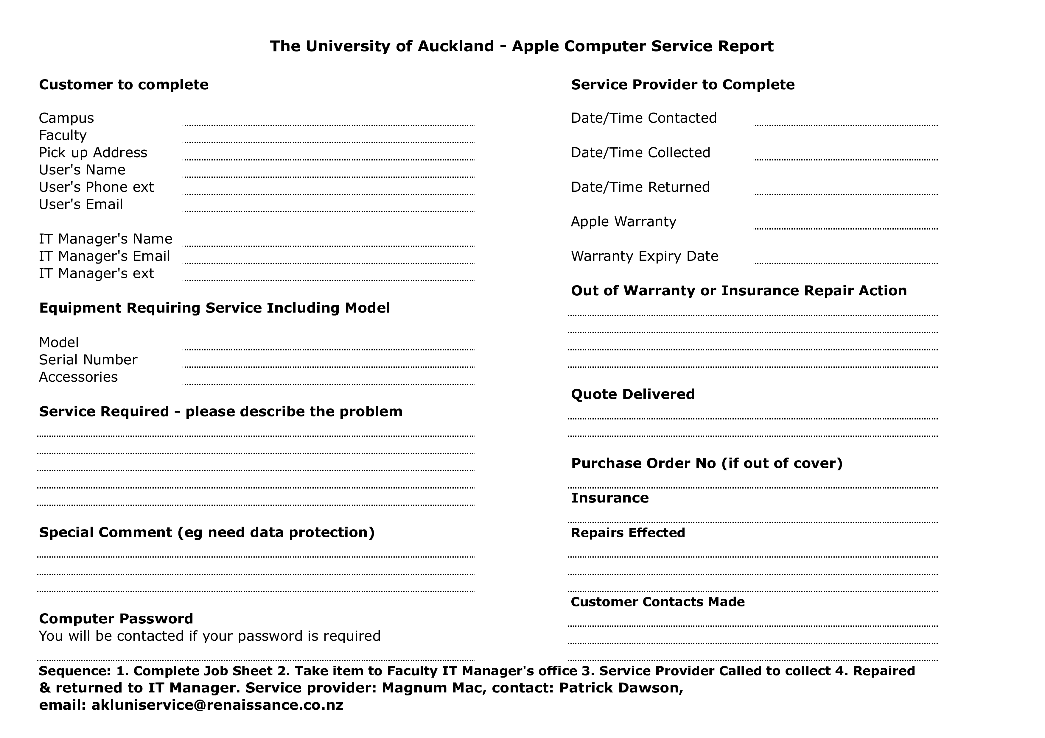 computer service template