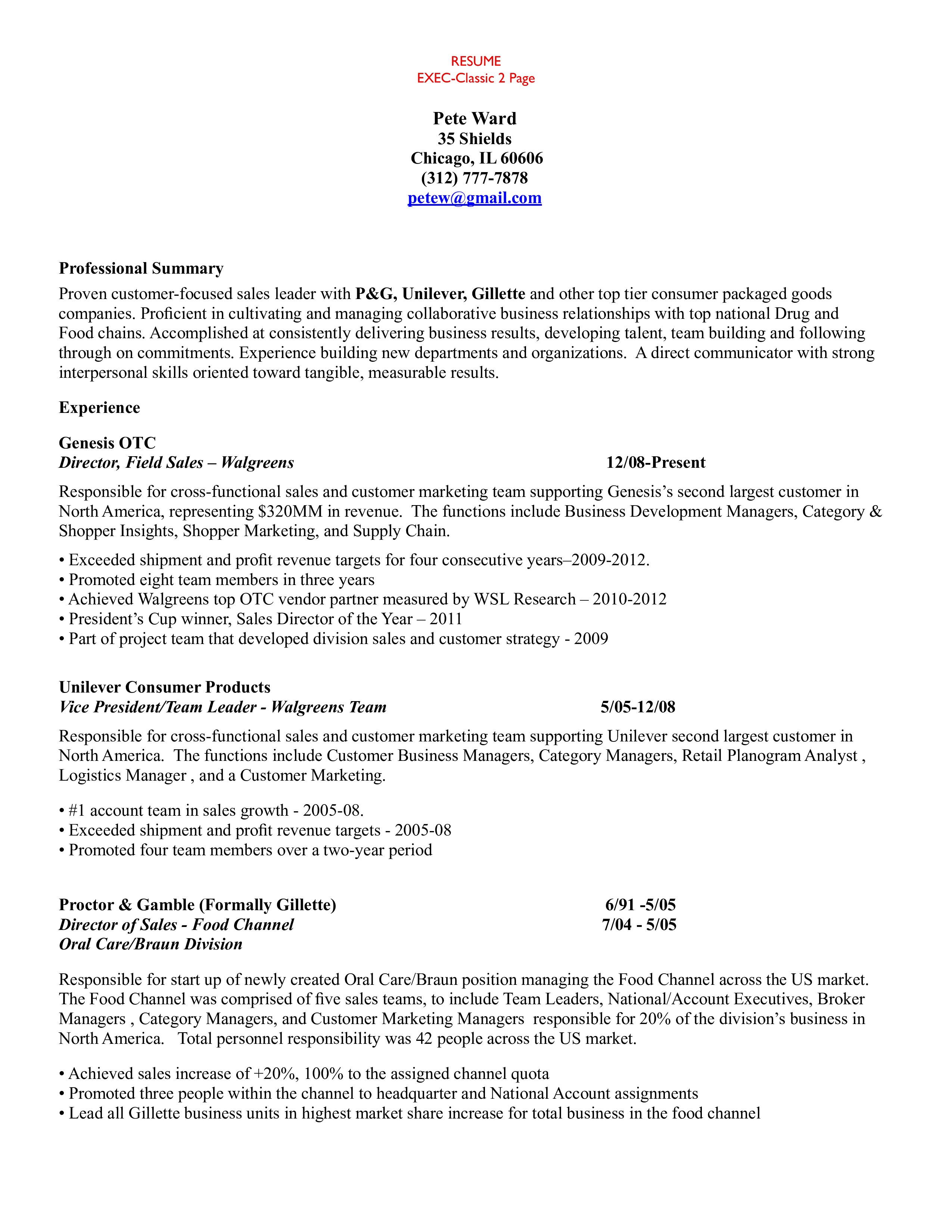 Account Manager Resume main image