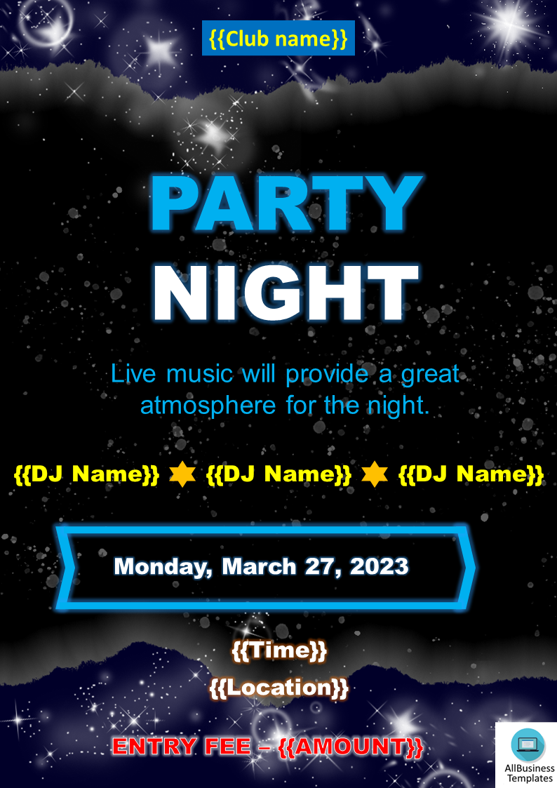 party flyer template