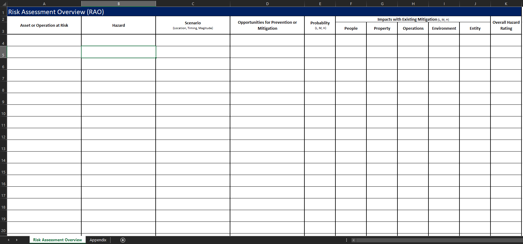 risk assessment overview (rao) plantilla imagen principal