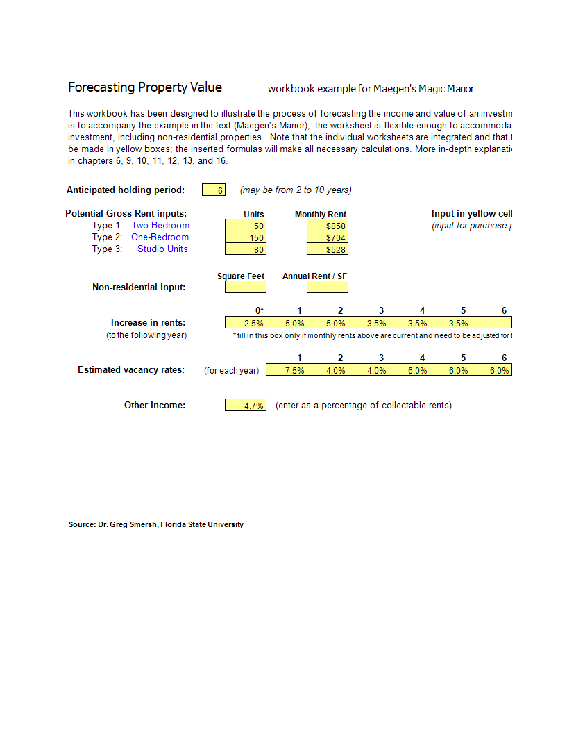 Real Estate Investment Analysis 模板