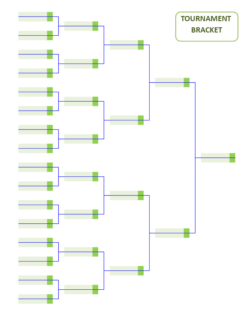 Tournament Bracket 5 Rounds single elimination main image