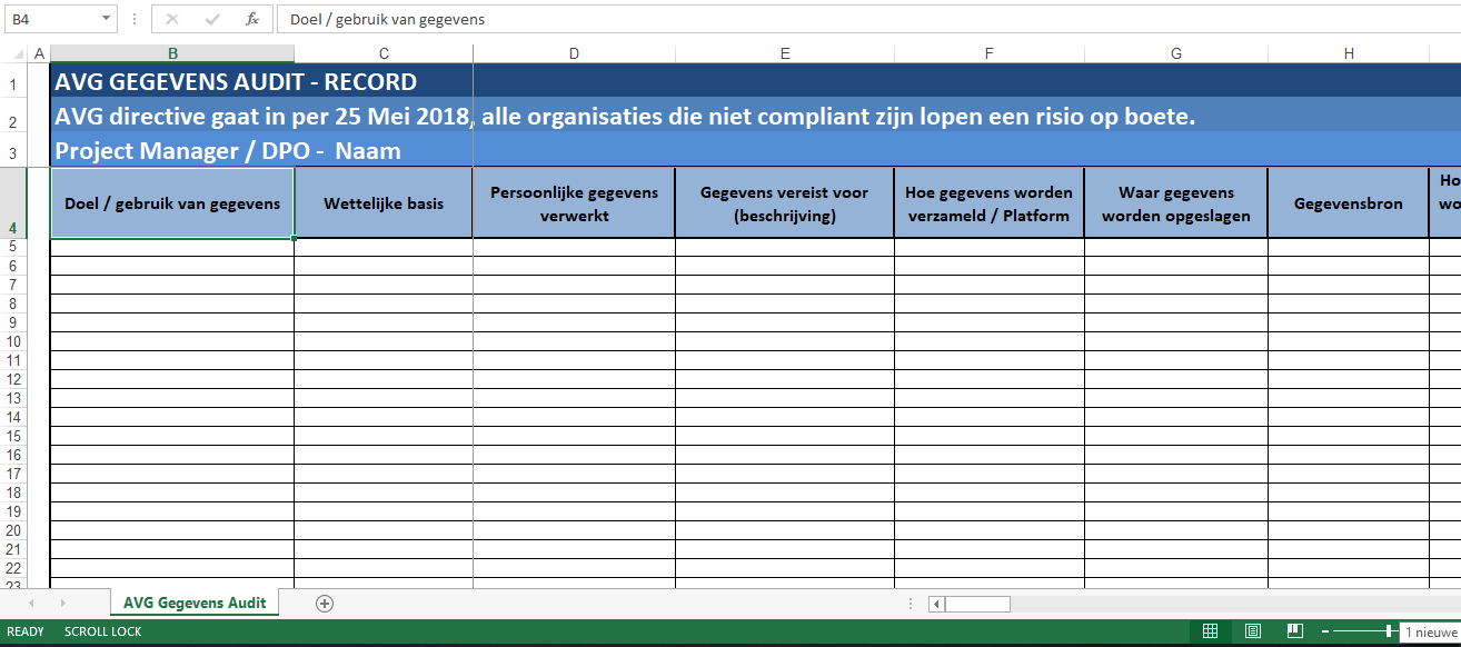 avg data privacy audit voor mkb Hauptschablonenbild