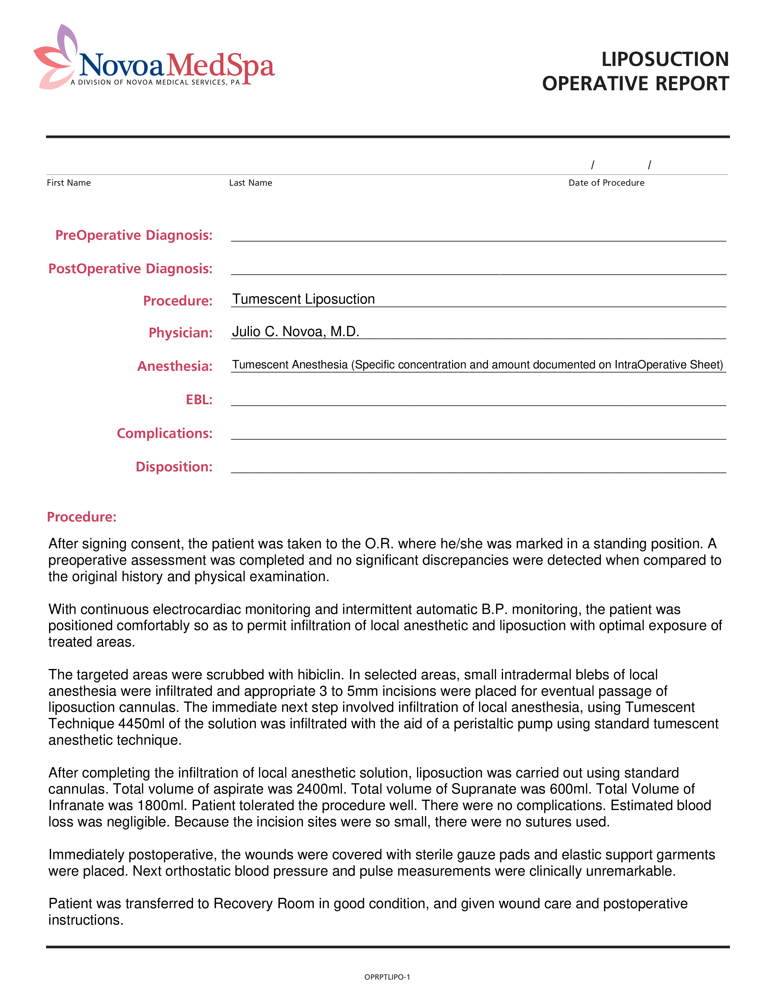 Blank Report main image