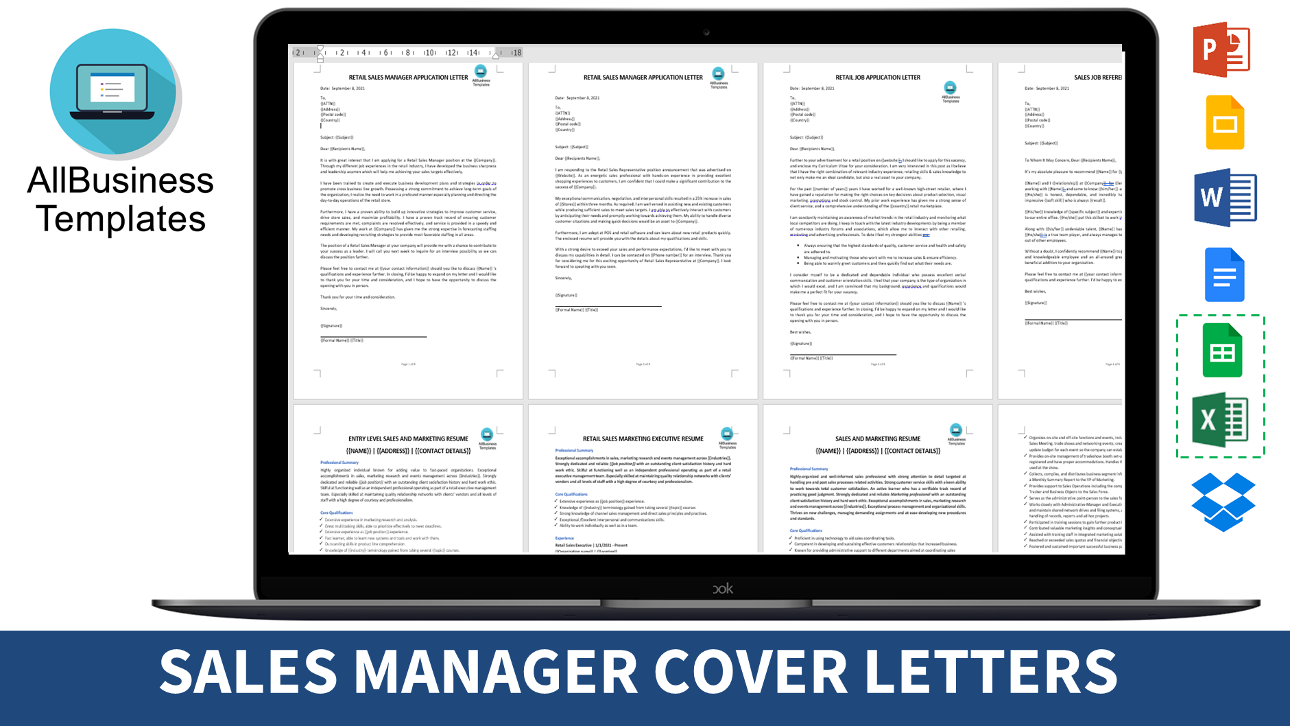 retail salesman cover letter modèles