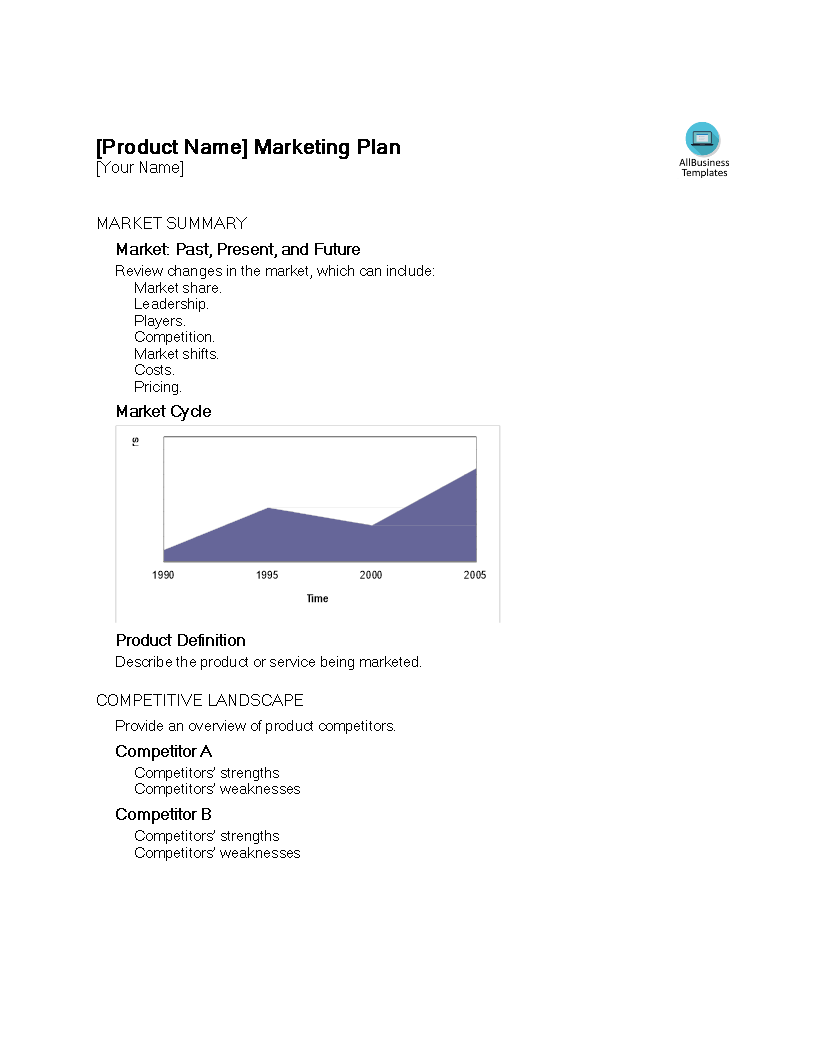 new product marketing plan template