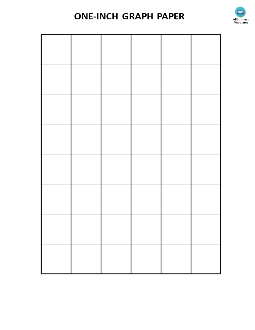 large graph paper 1 inch squares template