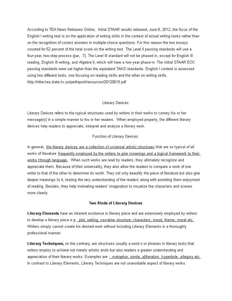 literary metaphor template