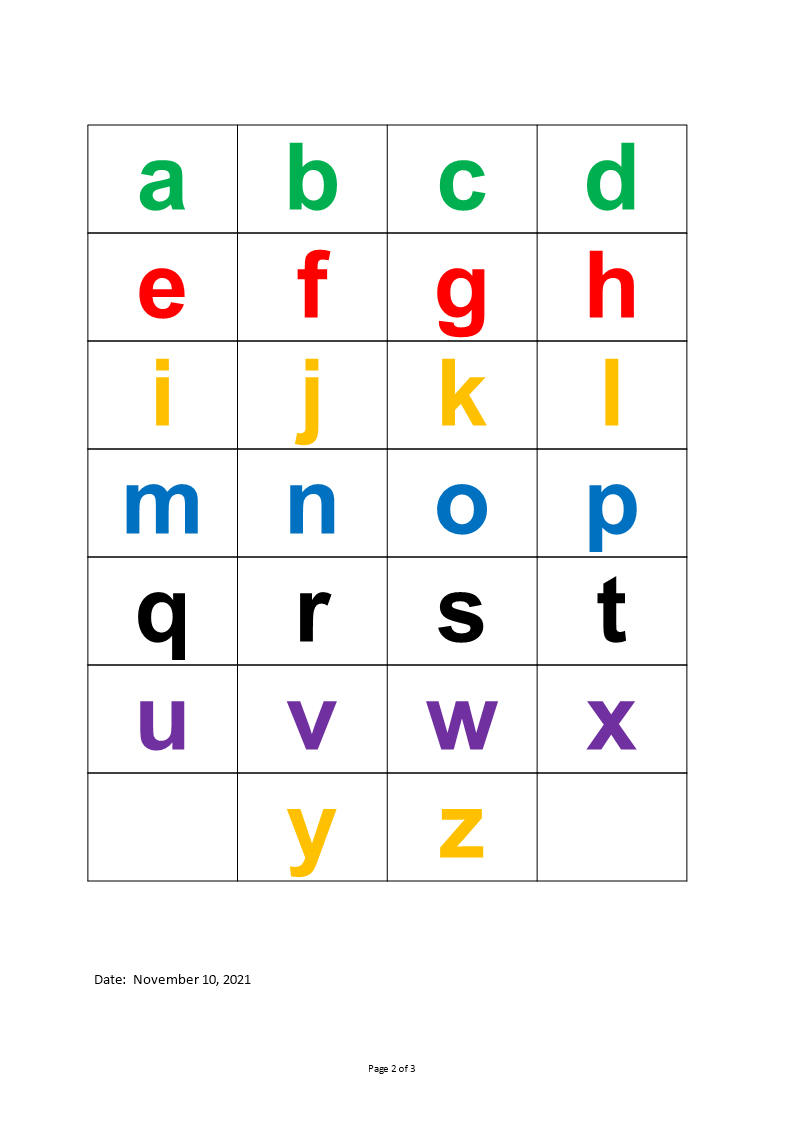 alphabet small caps modèles