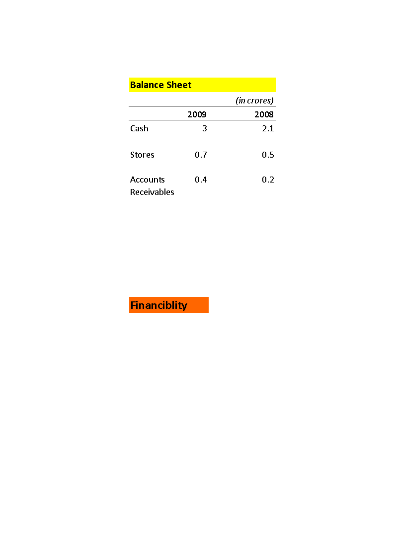 Cash Flow Statement 模板