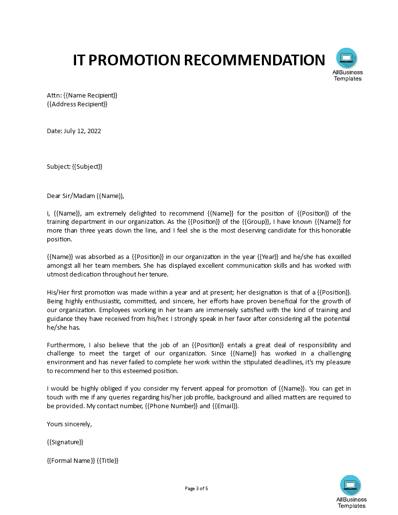 Promotion Cover Letter For An Internal Position | Templates at ...