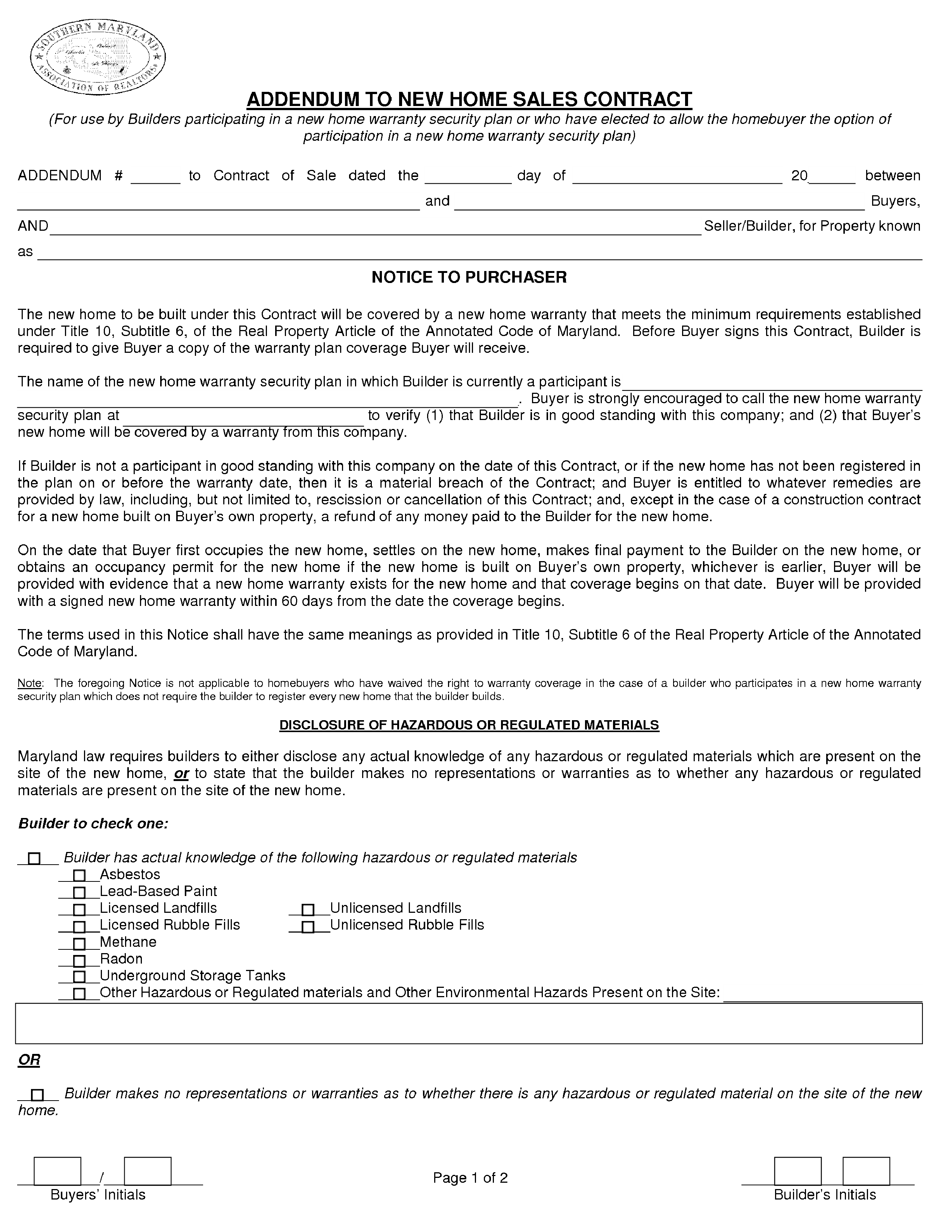 Home Sales Contract main image