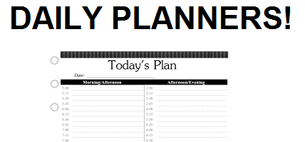 Daily Planner Printable