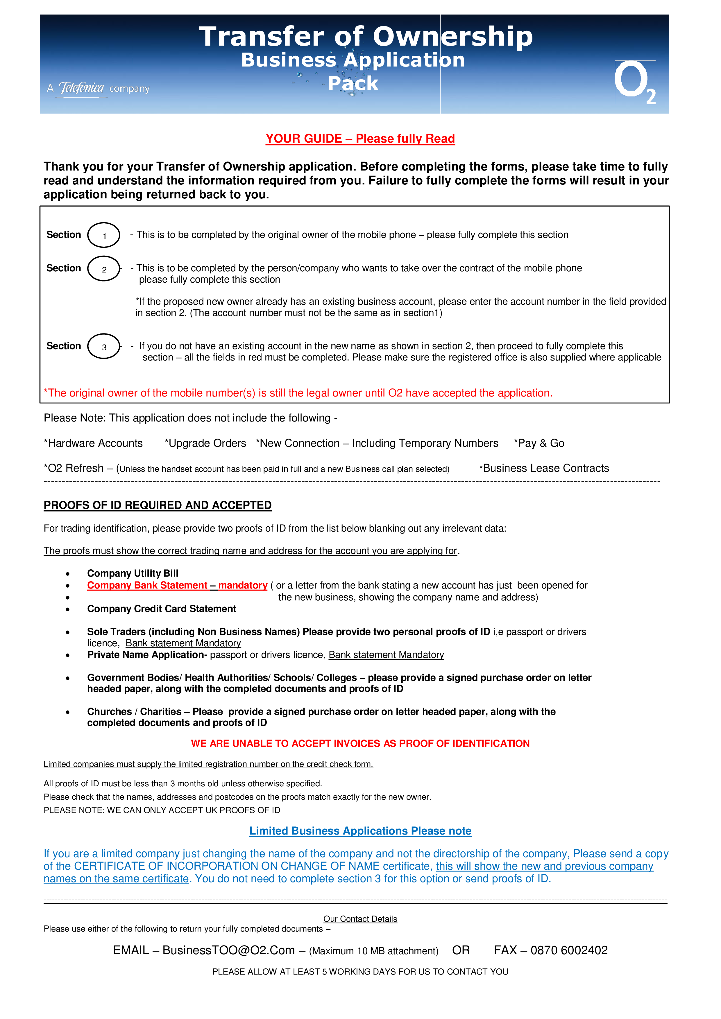 business account ownership transfer letter template