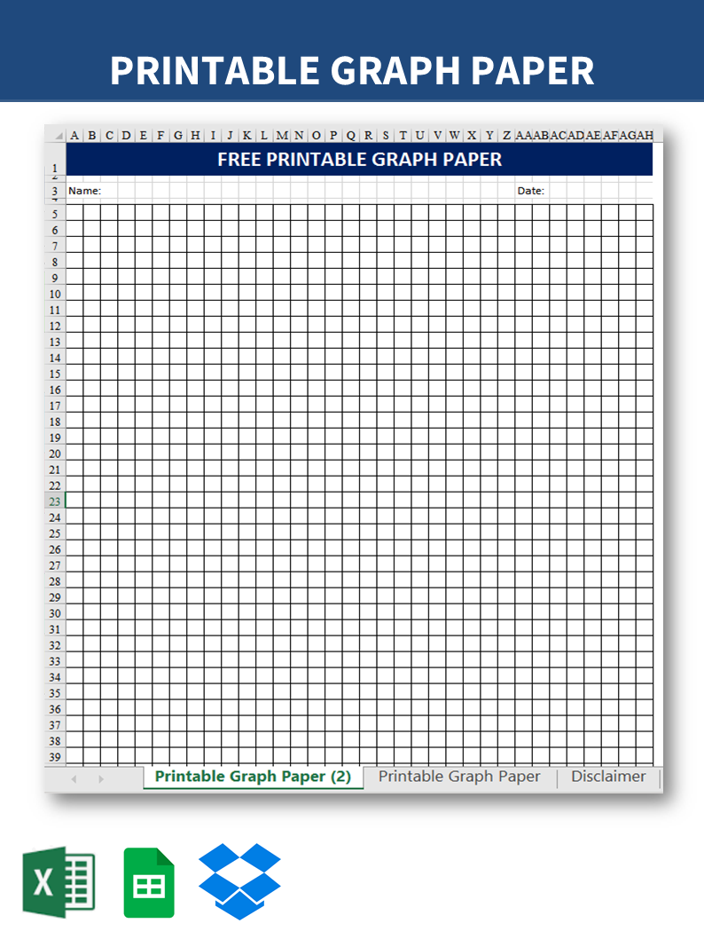 Free printable graph paper main image