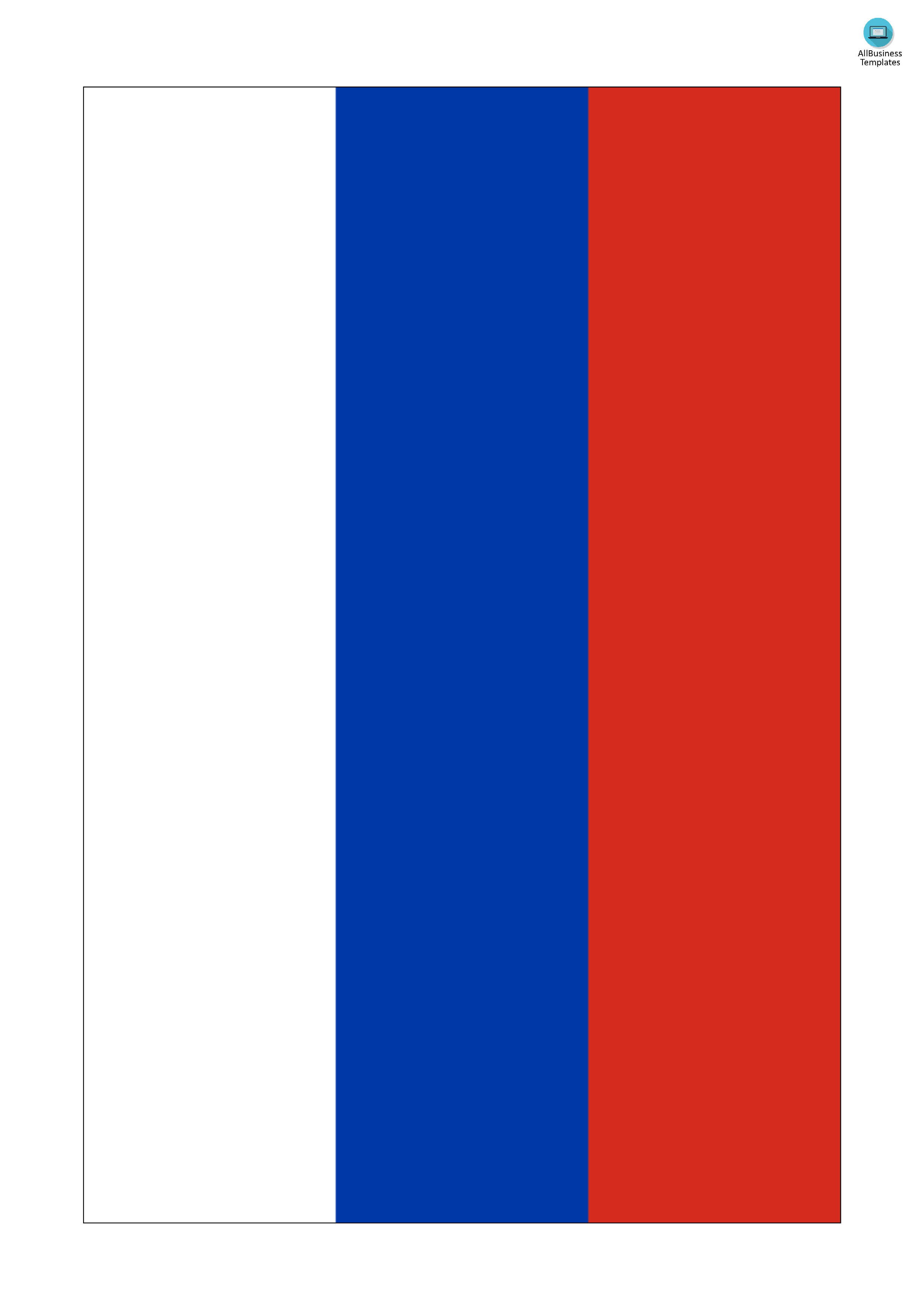 printable russia flag template Hauptschablonenbild