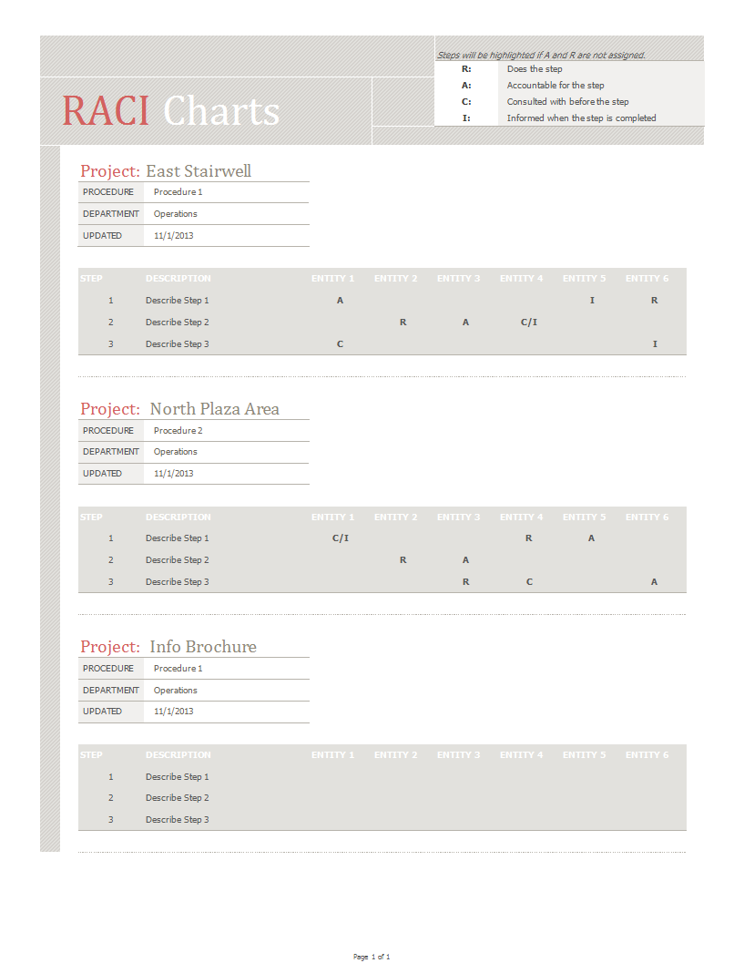 raci chart sheet in excel voorbeeld afbeelding 