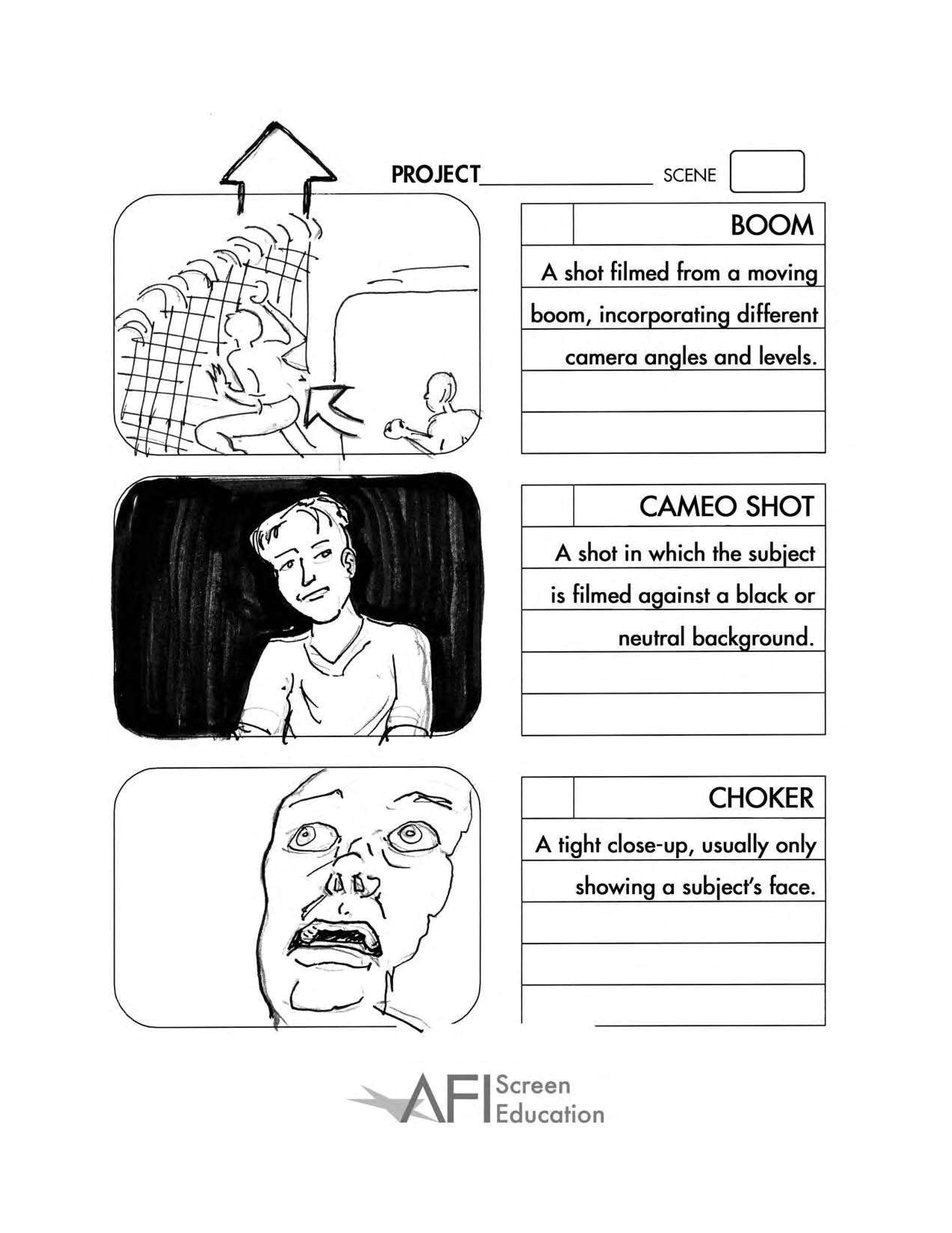 short film storyboard template