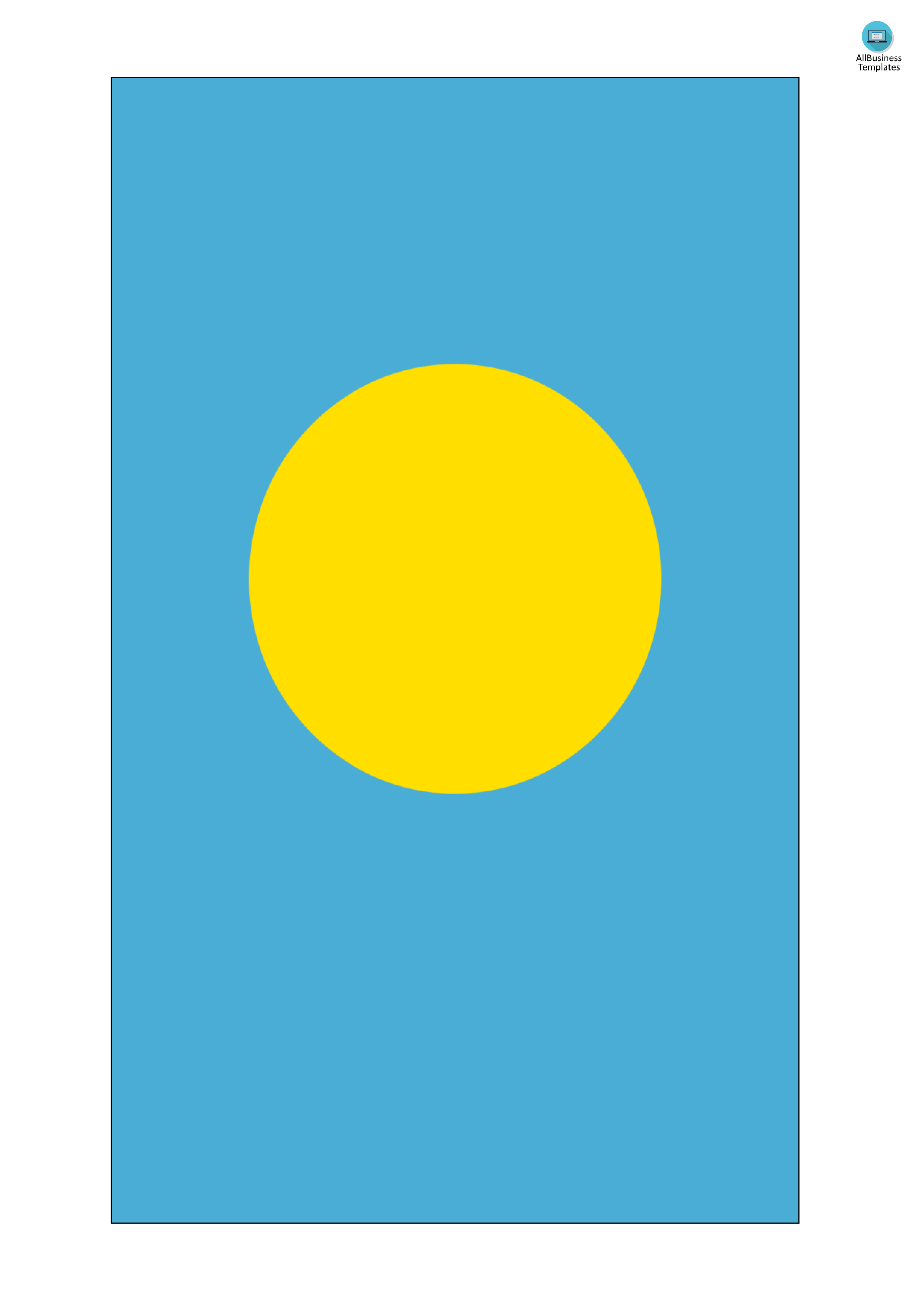 palau flag Hauptschablonenbild