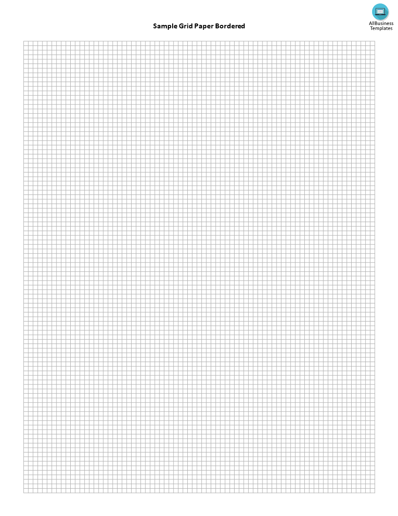 sample grid paper bordered Hauptschablonenbild