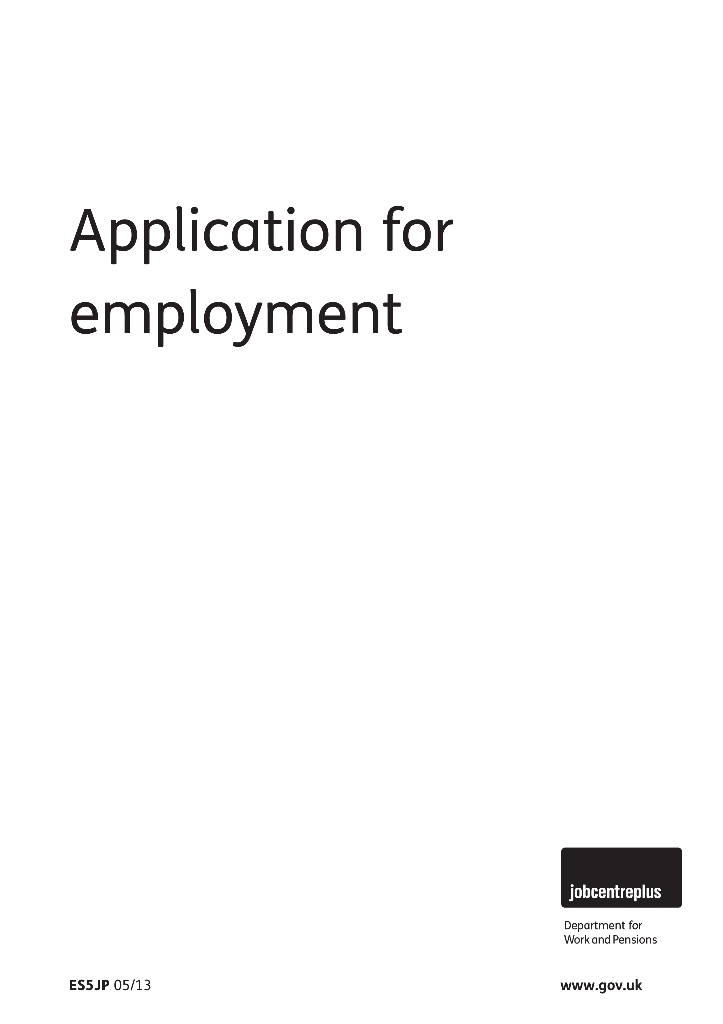 Job Application Format main image