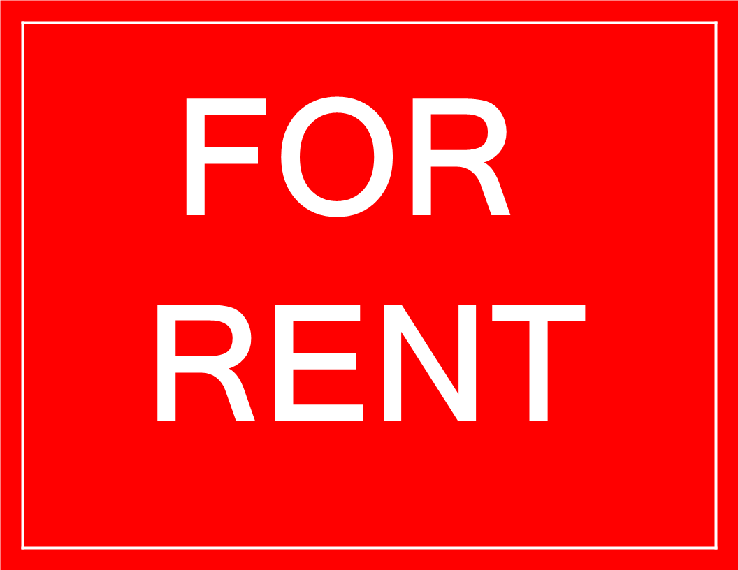 for rent sign Hauptschablonenbild