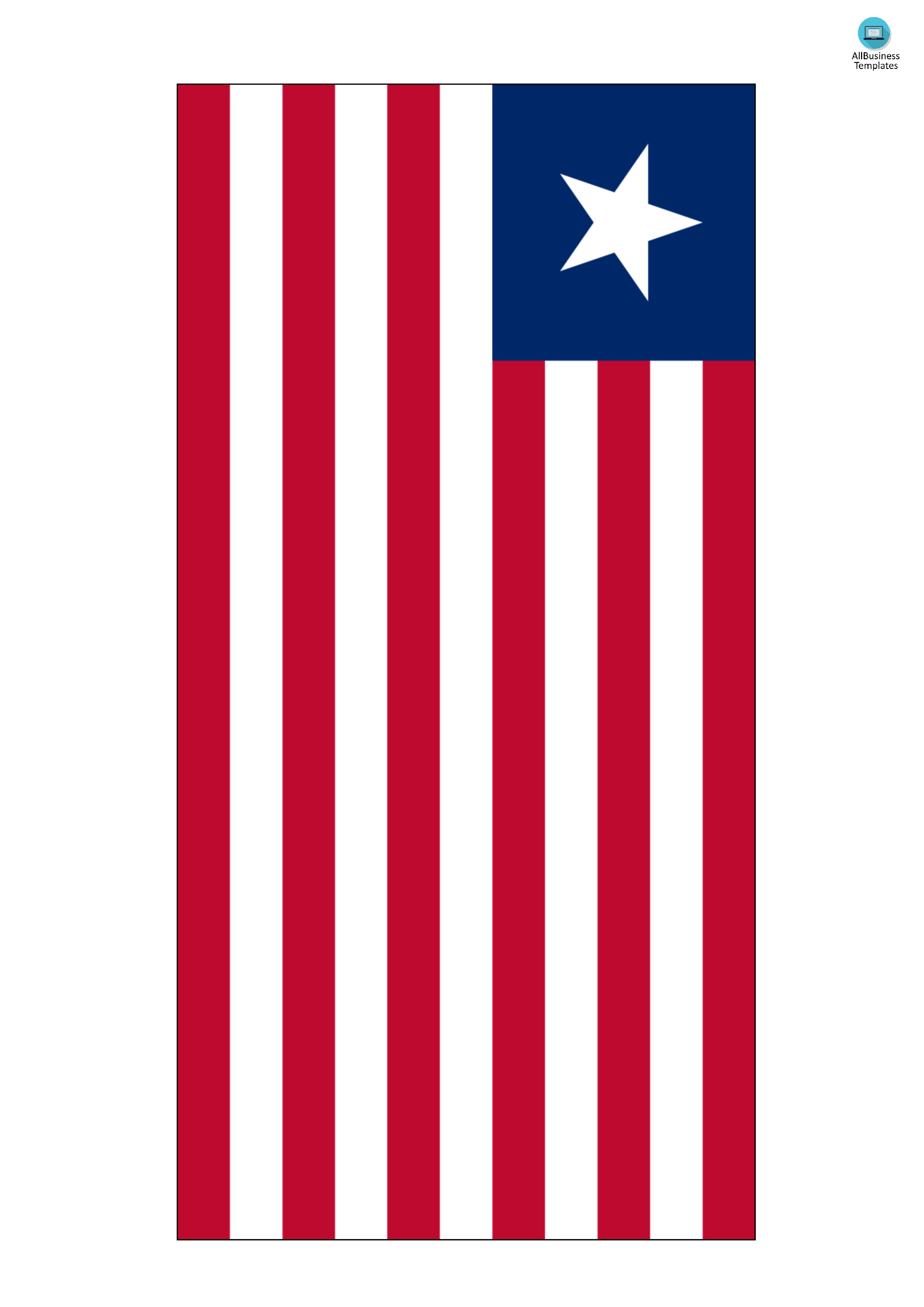 Liberia Flag 模板