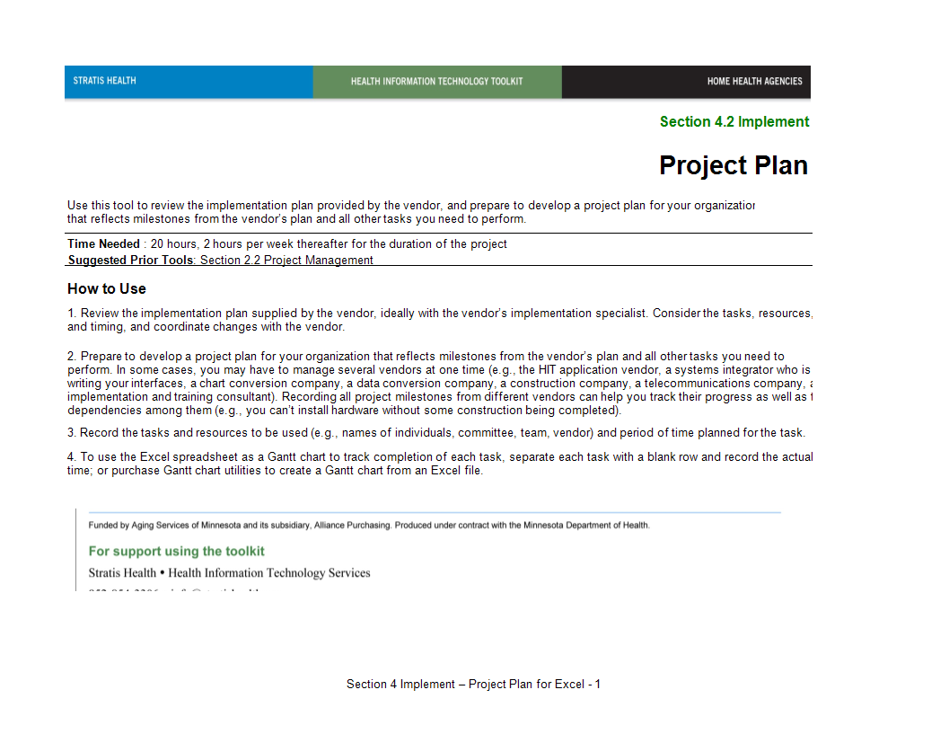 project plan example sheet 模板