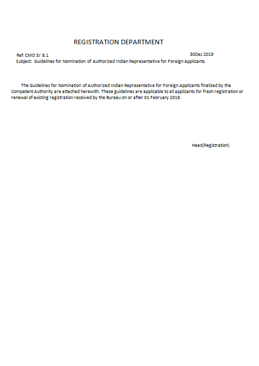 BIS Affidavit Cum Undertaking for Foreign Applicants as Per Format A or Format B 模板