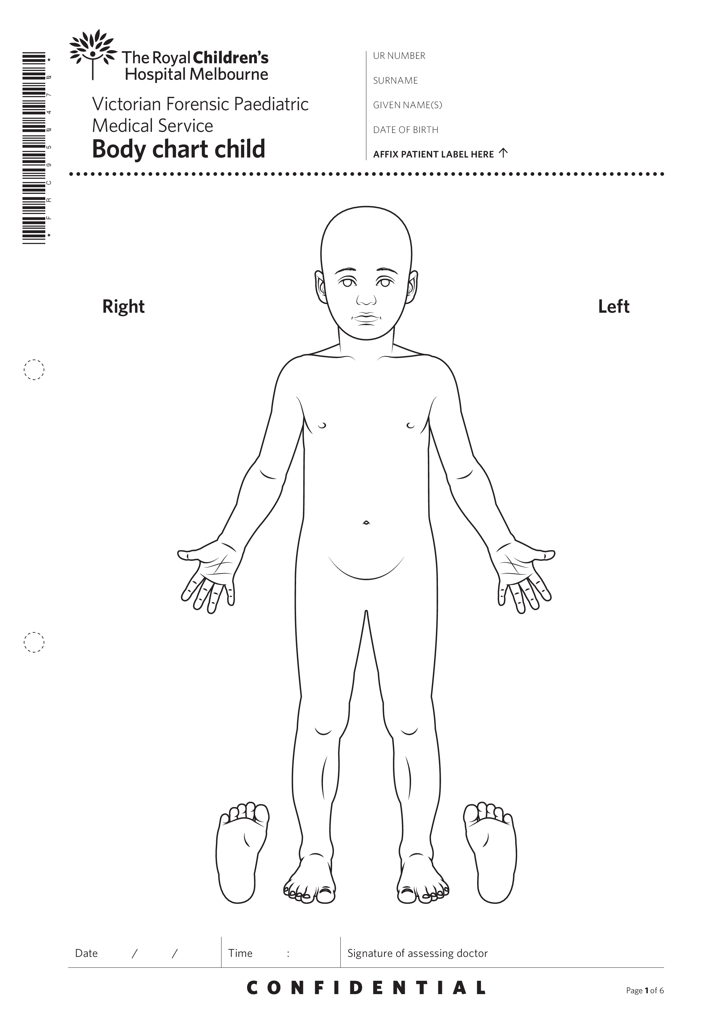 child chart Hauptschablonenbild