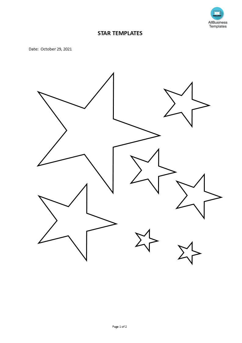 star templates template