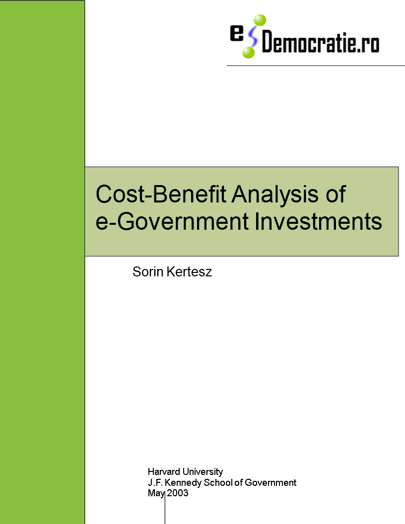 Technology Cost Benefit Analysis 模板
