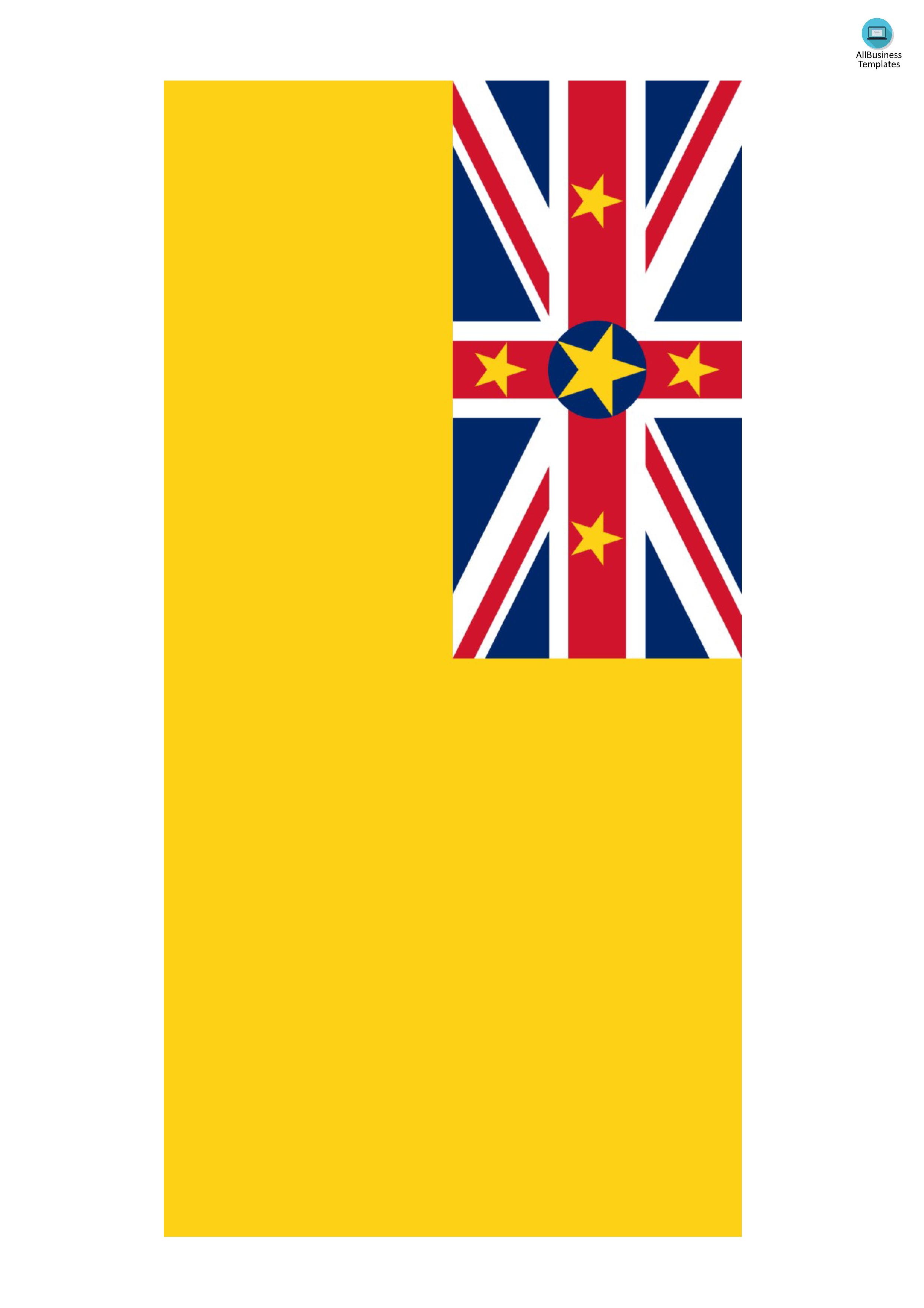 niue flag Hauptschablonenbild