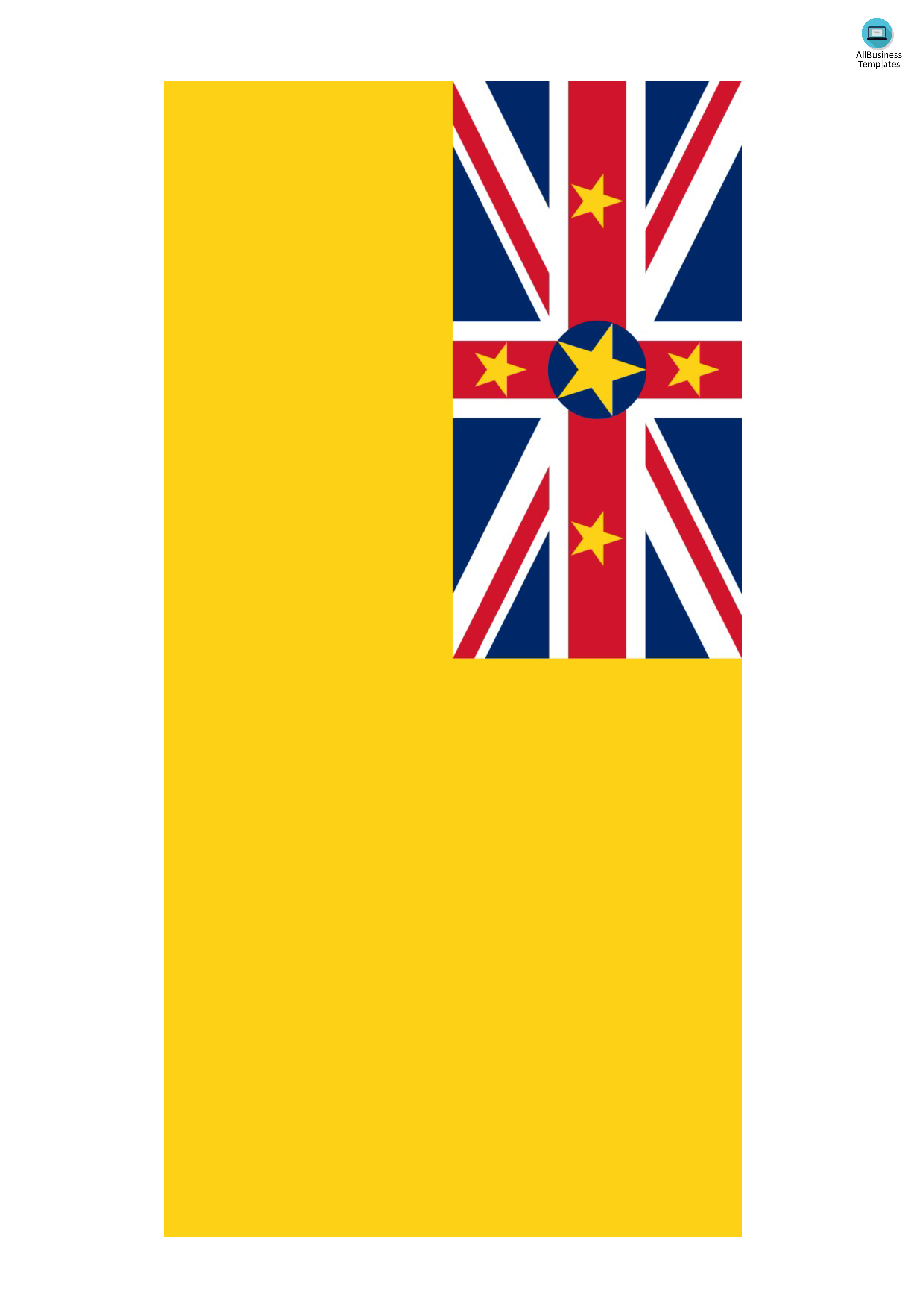 niue flag template