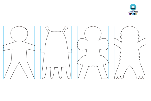 Paper Doll Chain Templates at