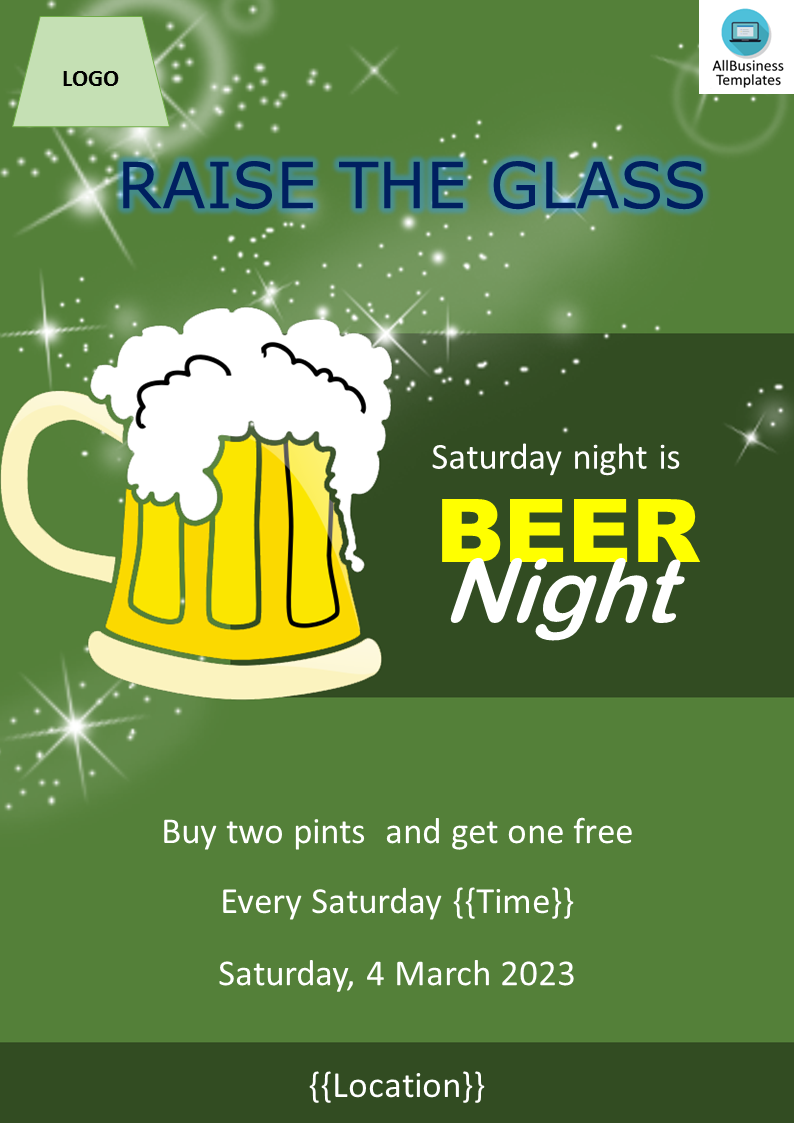 Beer Night Flyer main image