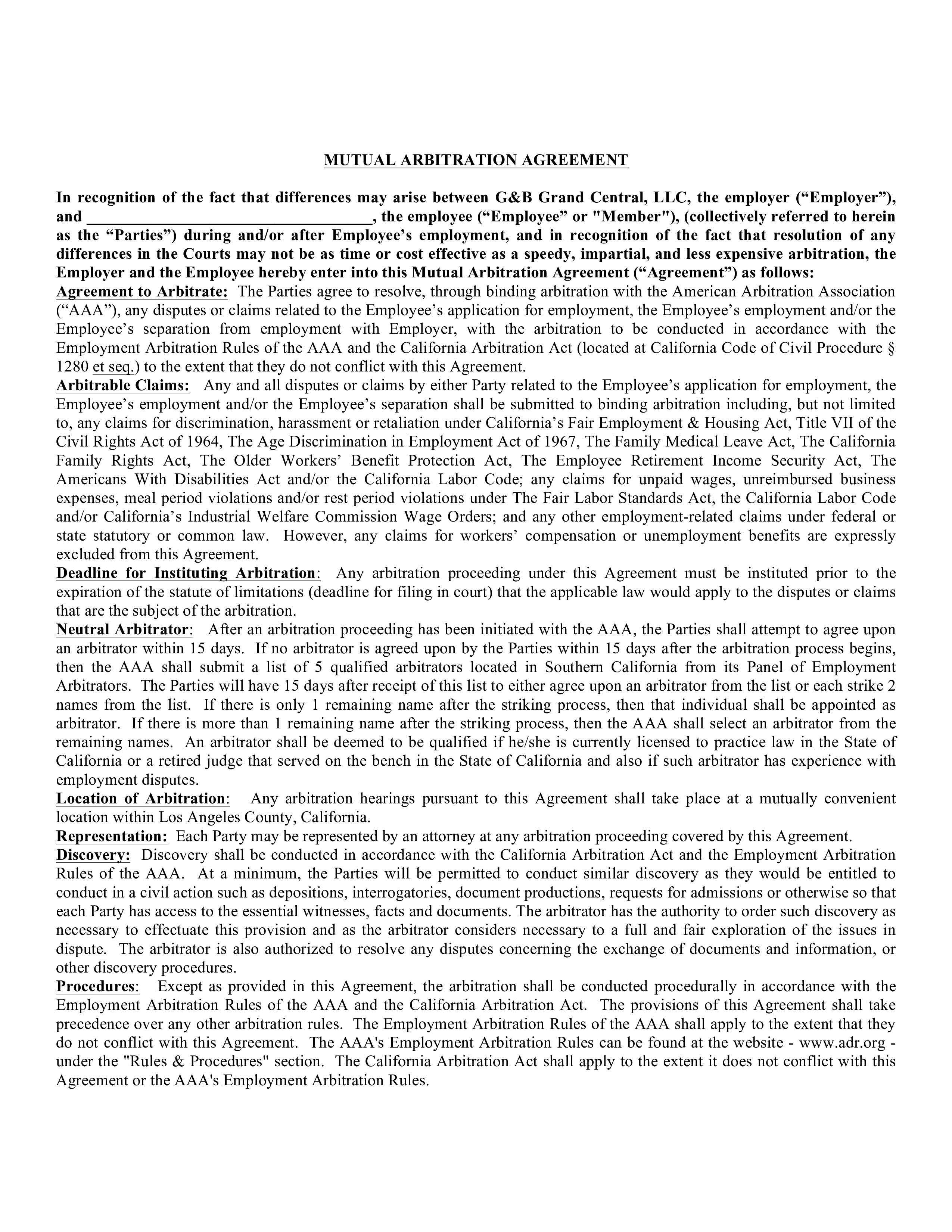 mutual arbitration agreement Hauptschablonenbild