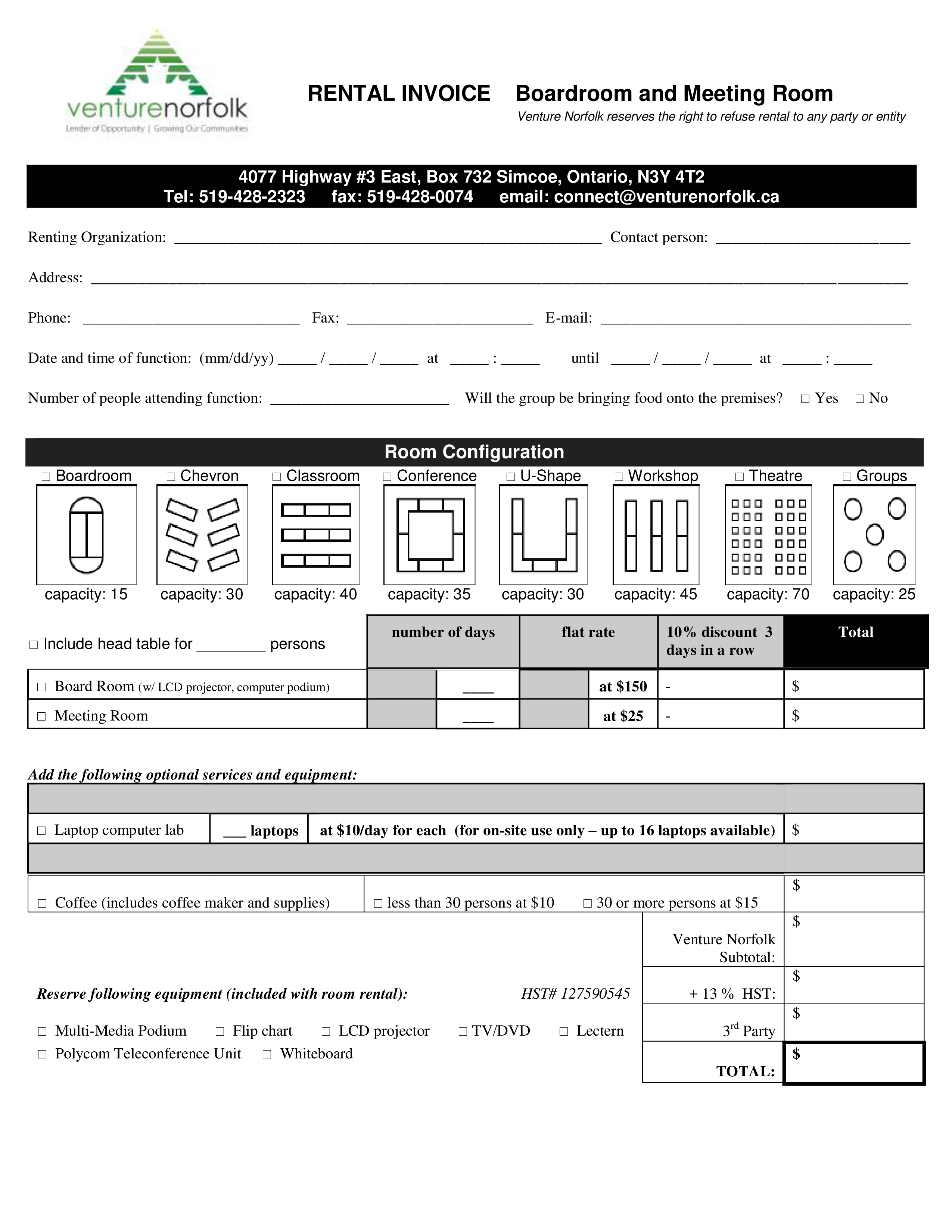 rent invoice Hauptschablonenbild