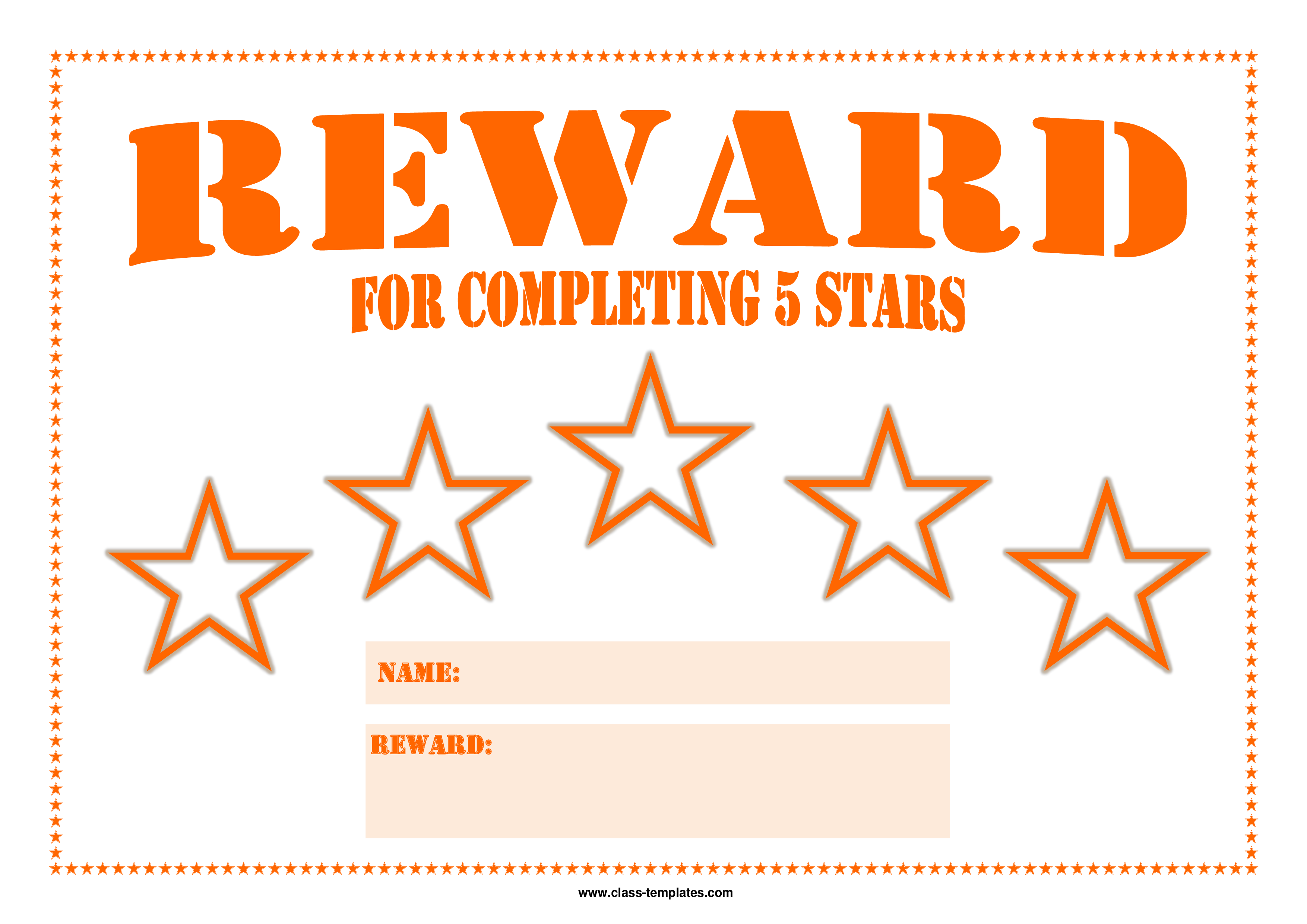 Printable Reward Charts