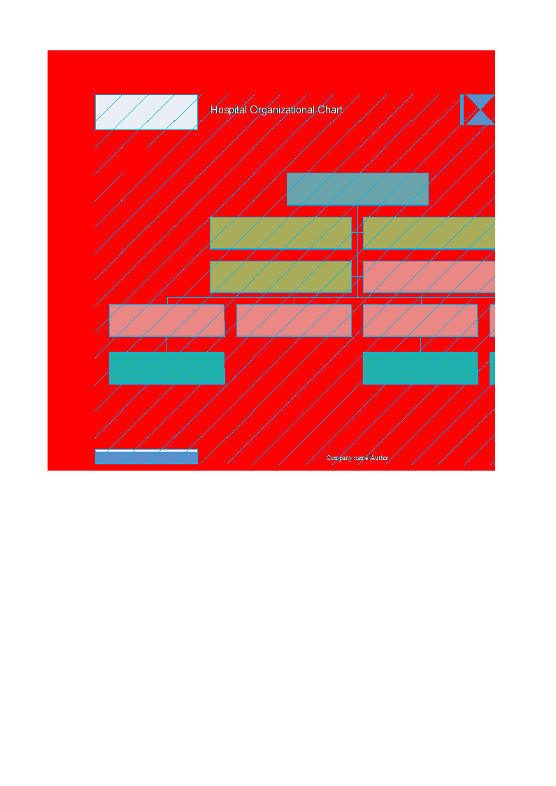 Organizational Chart xls template main image