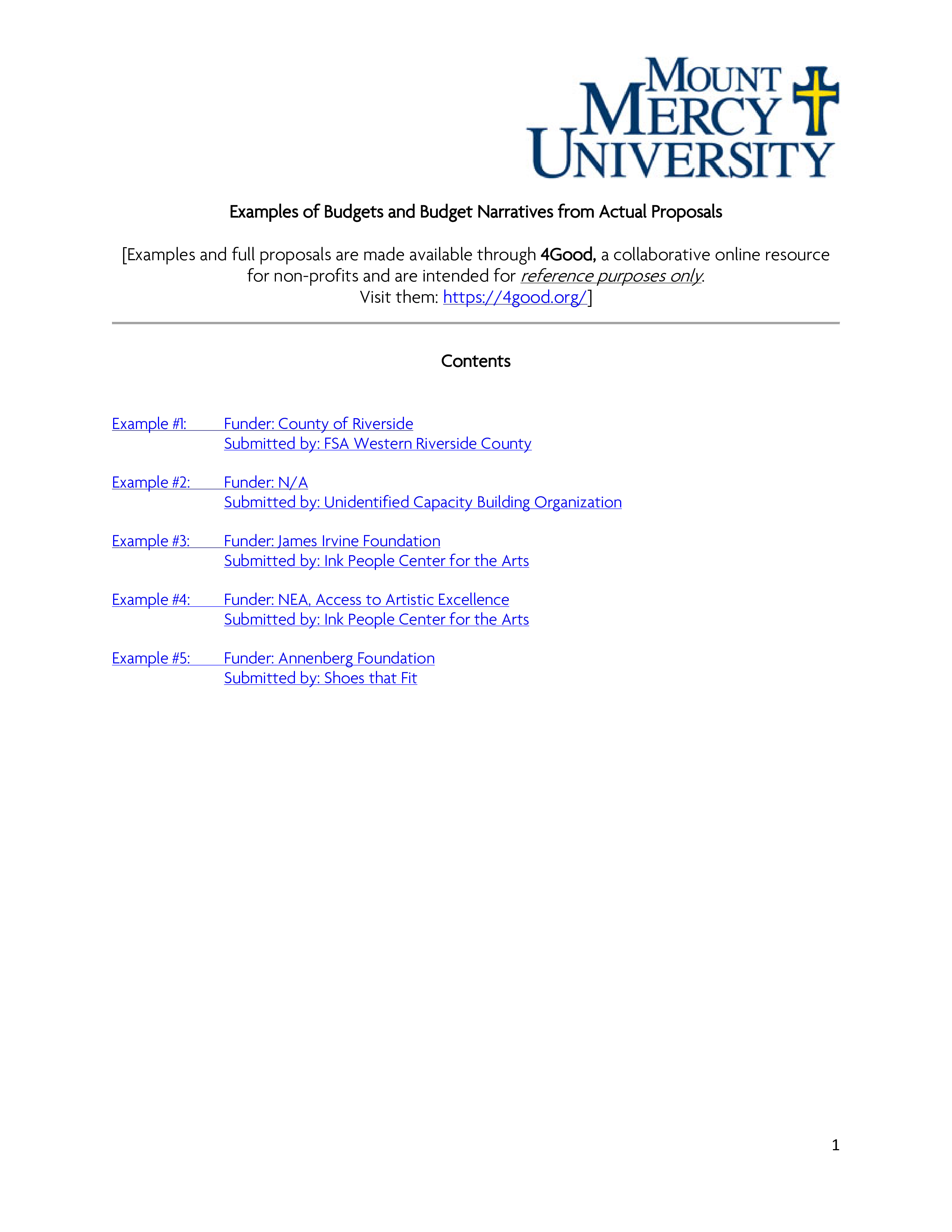 nonprofit project budget plantilla imagen principal