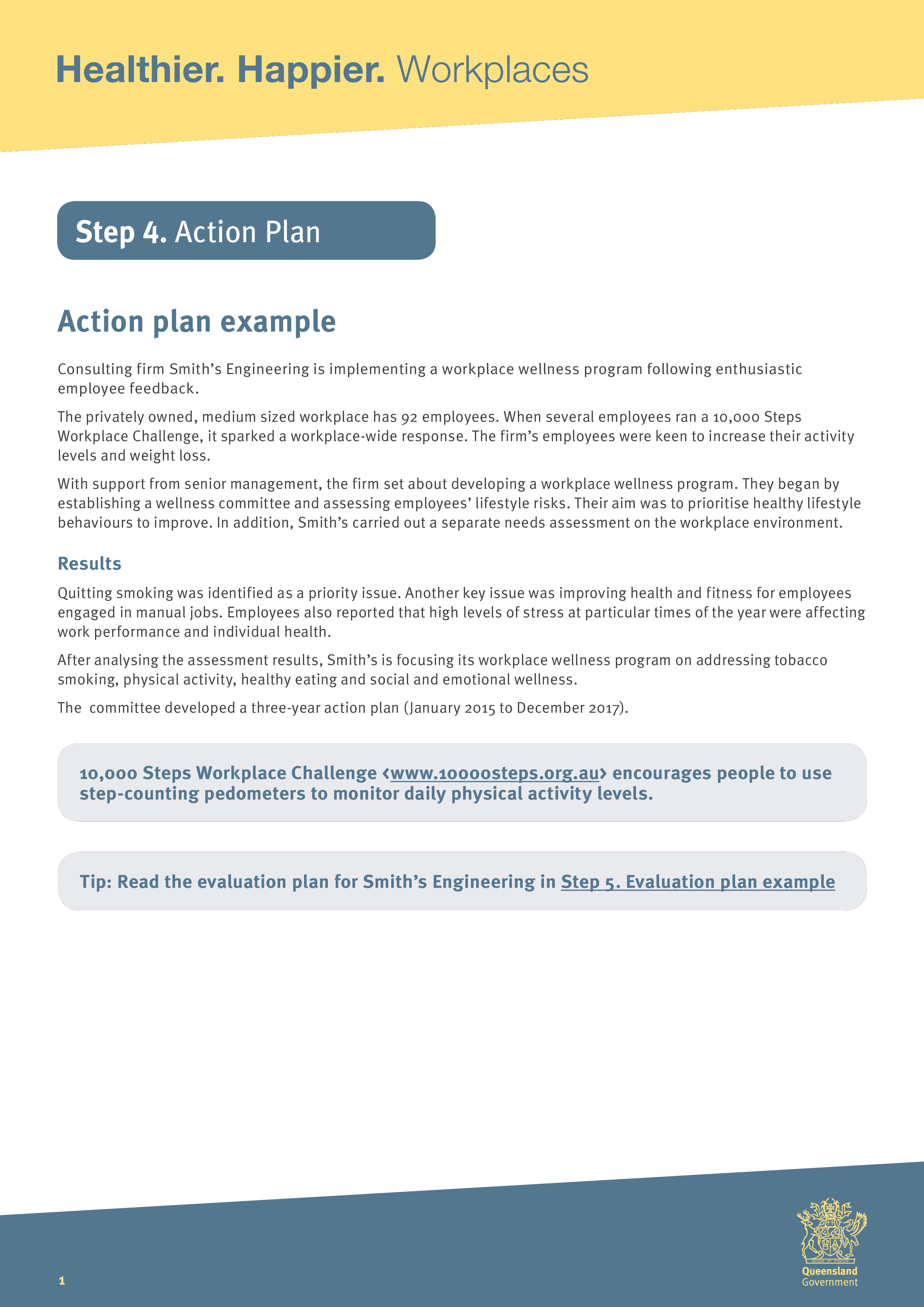 post training action plan template