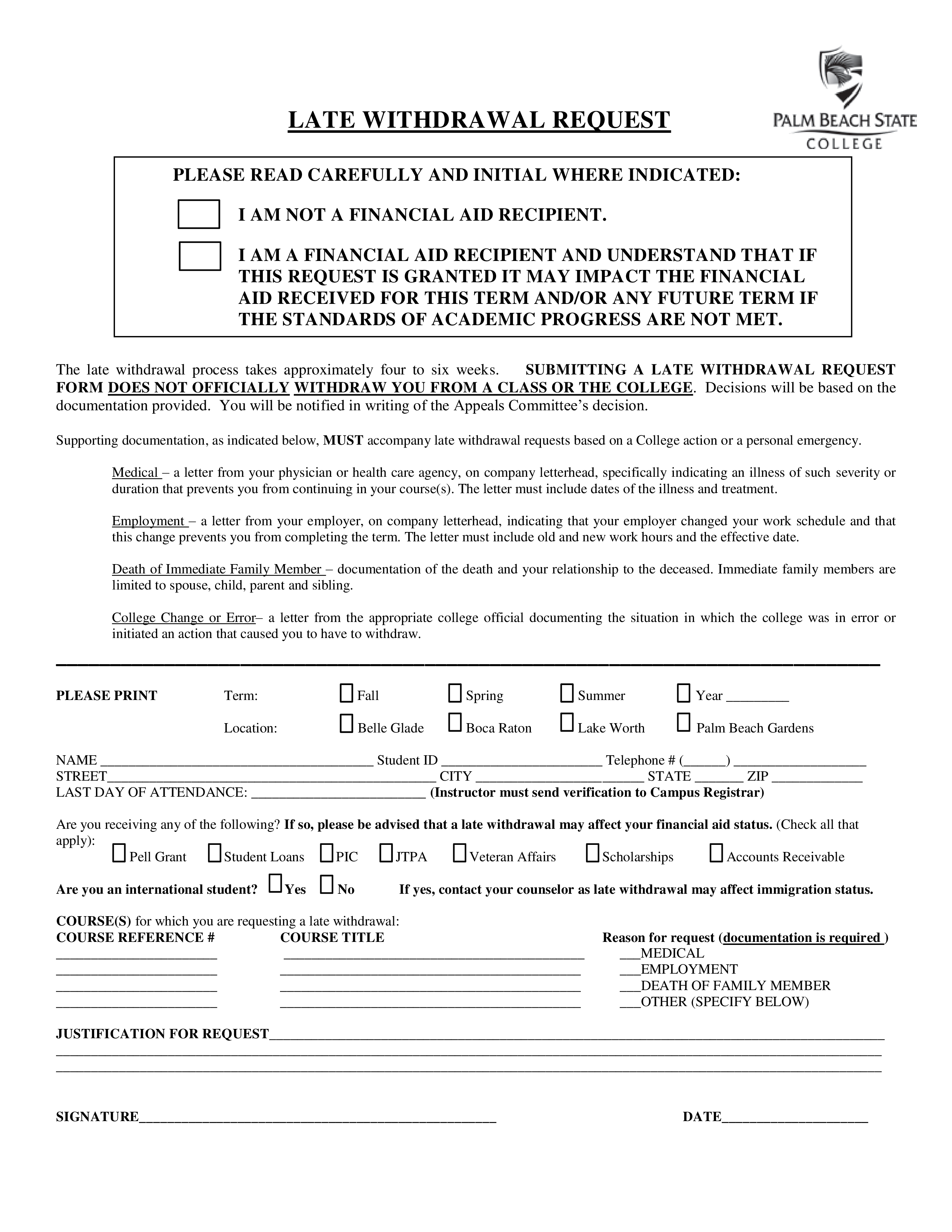  College Application Withdrawal Letter Allbusinesstemplates