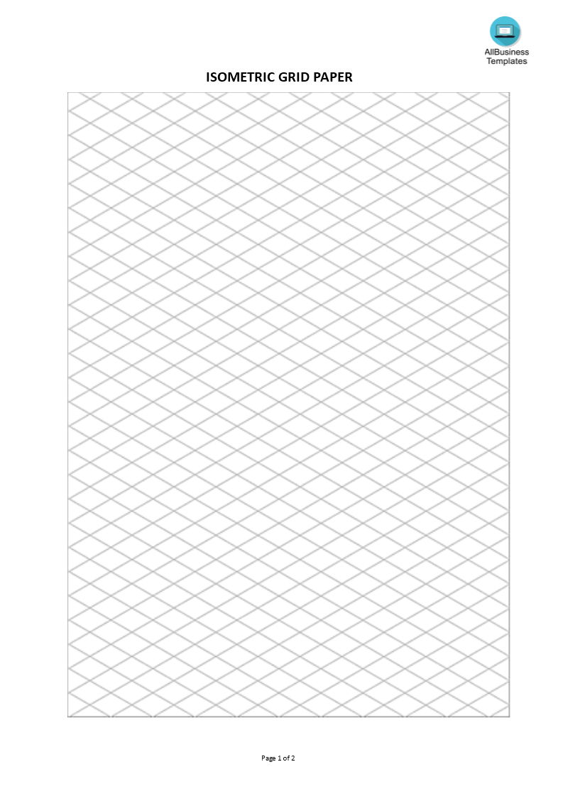 Gratis Isometric Grid Paper In Borderless Certificate Templates