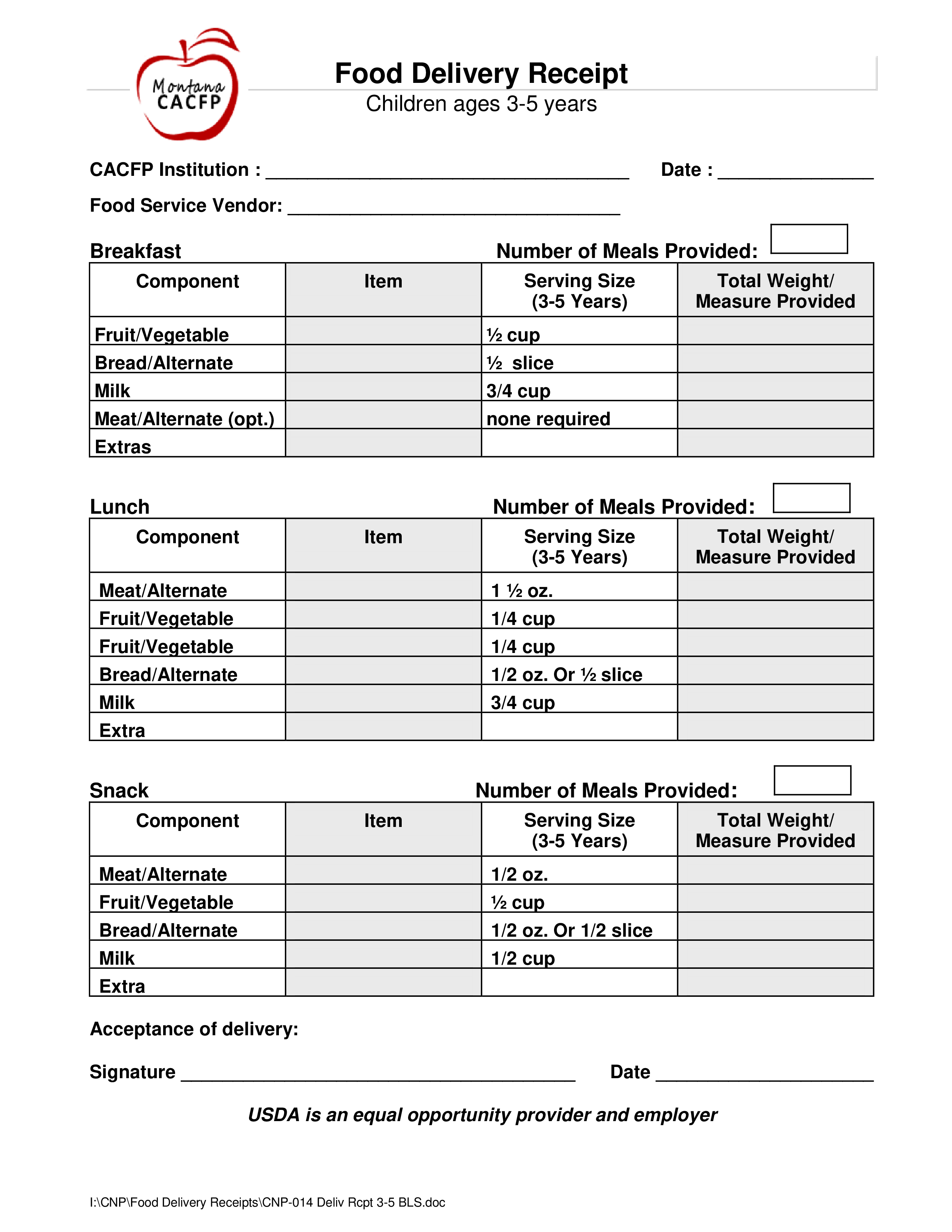 Delivery Receipt Form Template Master Template