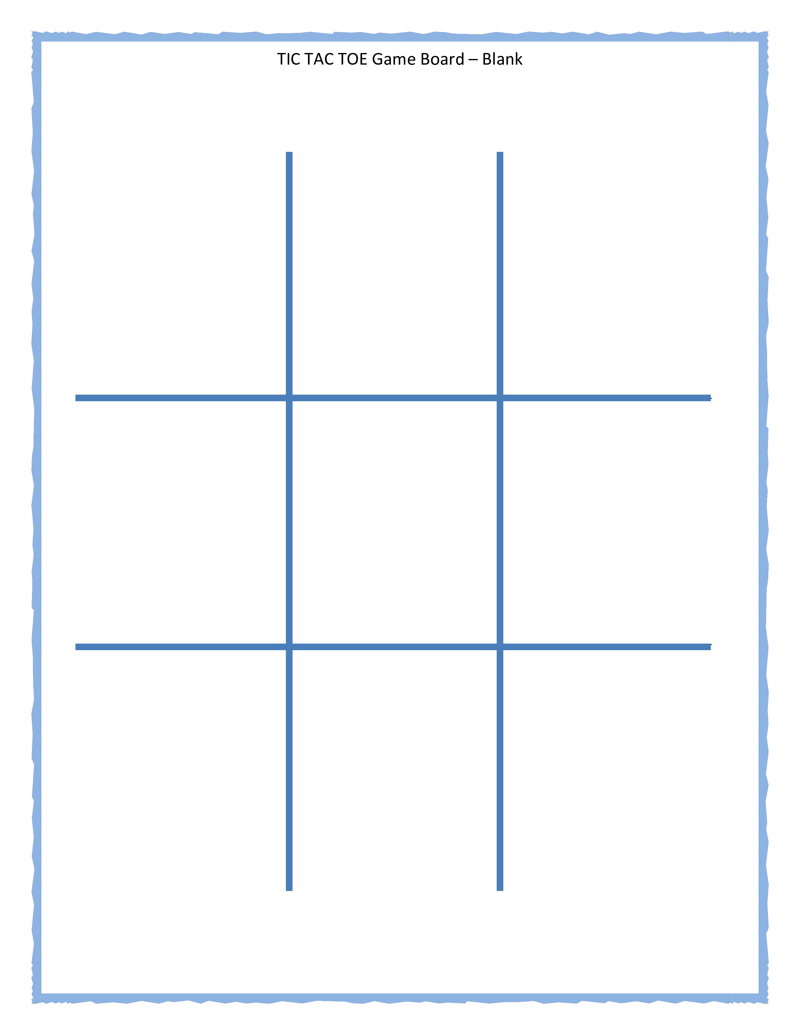 Tic Tac Game Board  Templates at allbusinesstemplates.com Pertaining To Tic Tac Toe Template Word