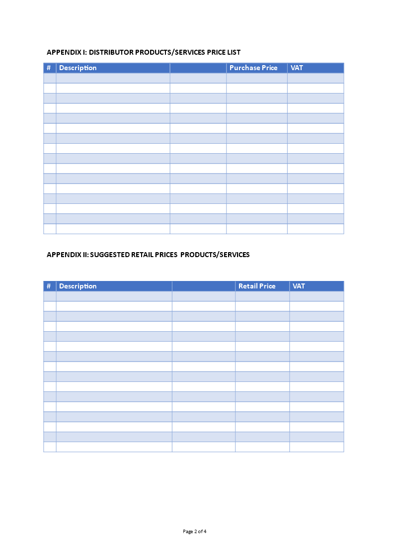 Request to Authorized Retailer Templates at