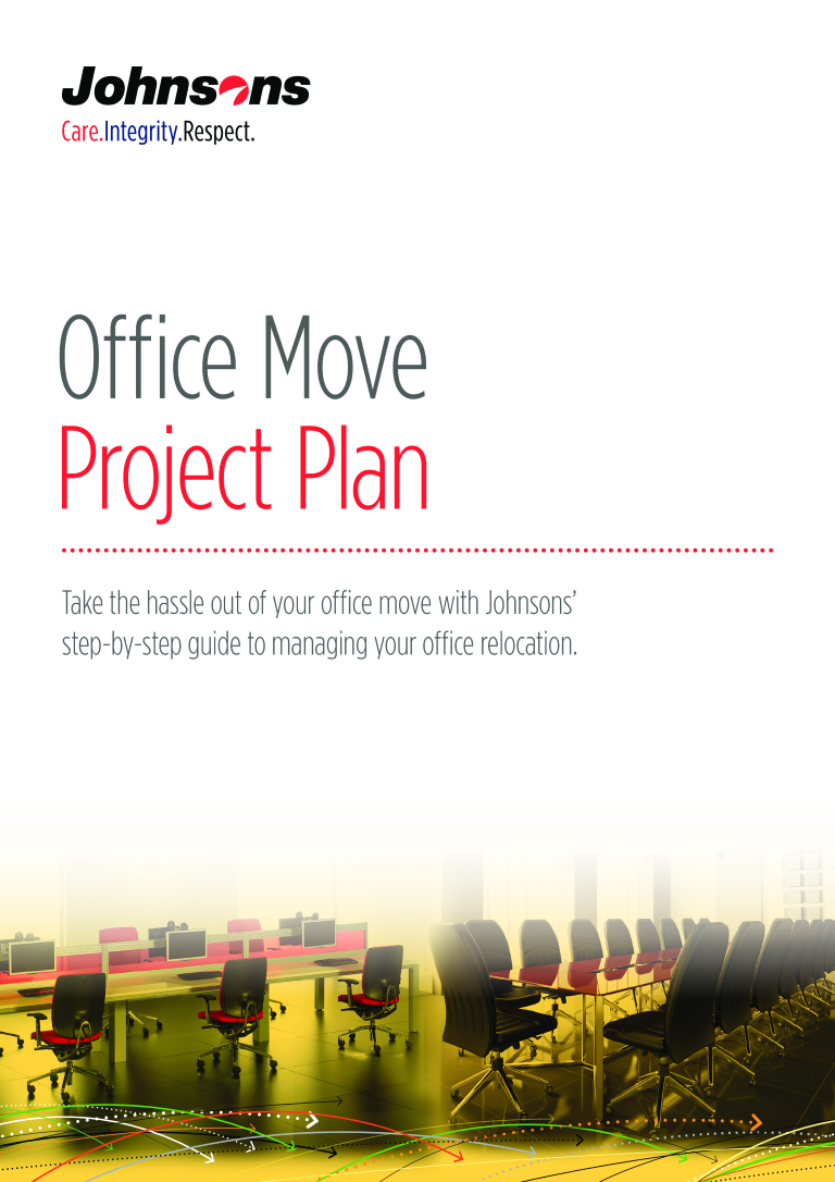 office move project plan modèles