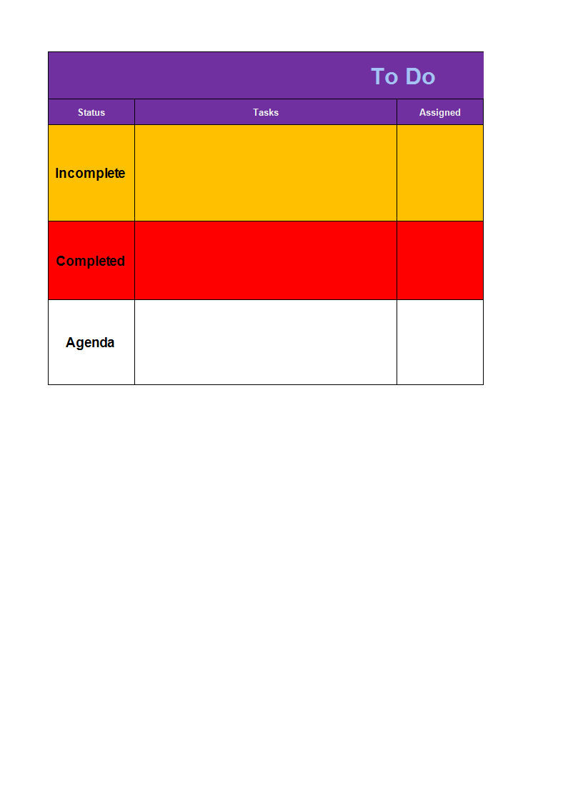 Checklist Template excel spreadsheet main image